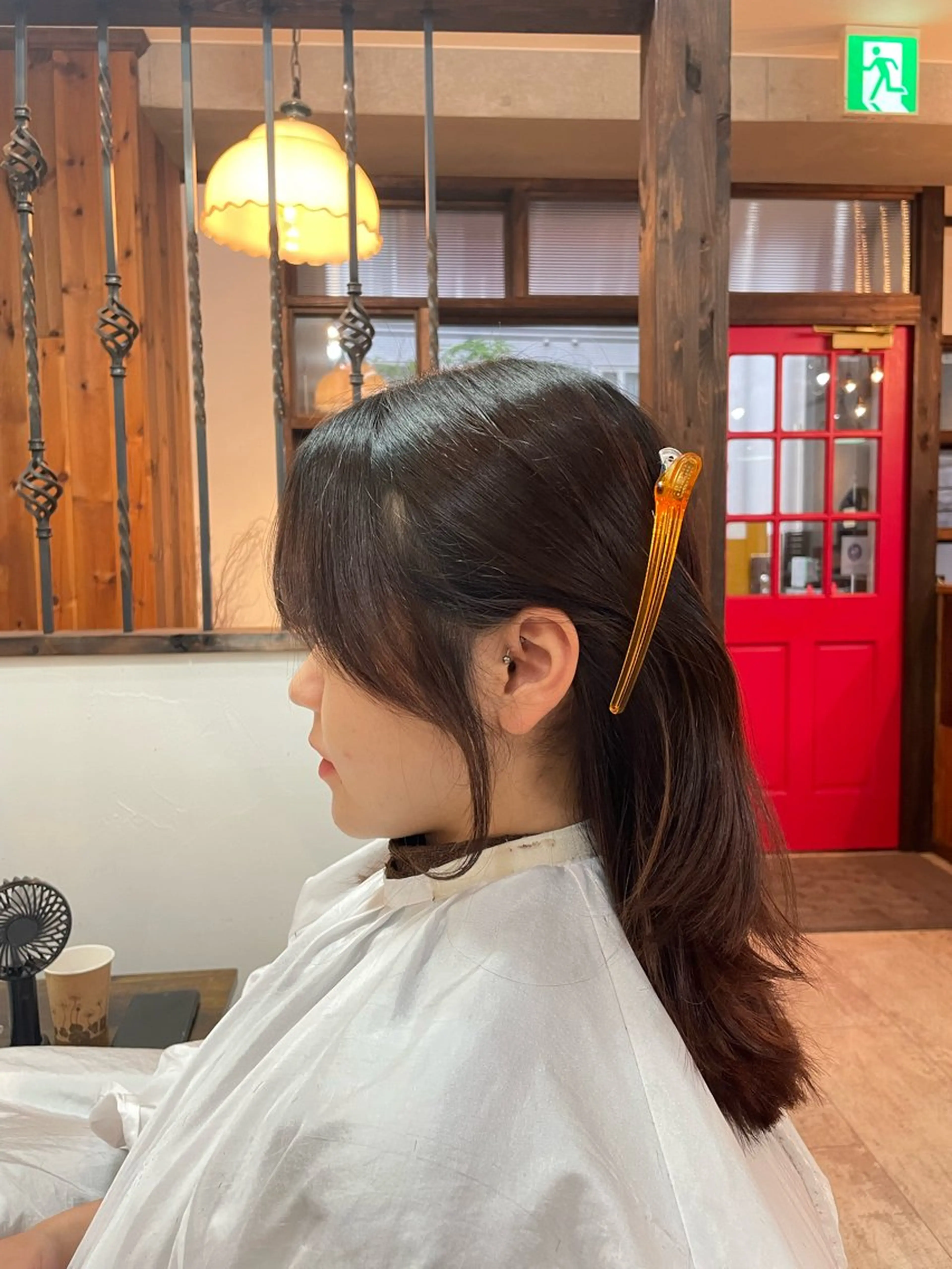 ミディアム 顔周りカット たけうち みずきのヘアスタイル