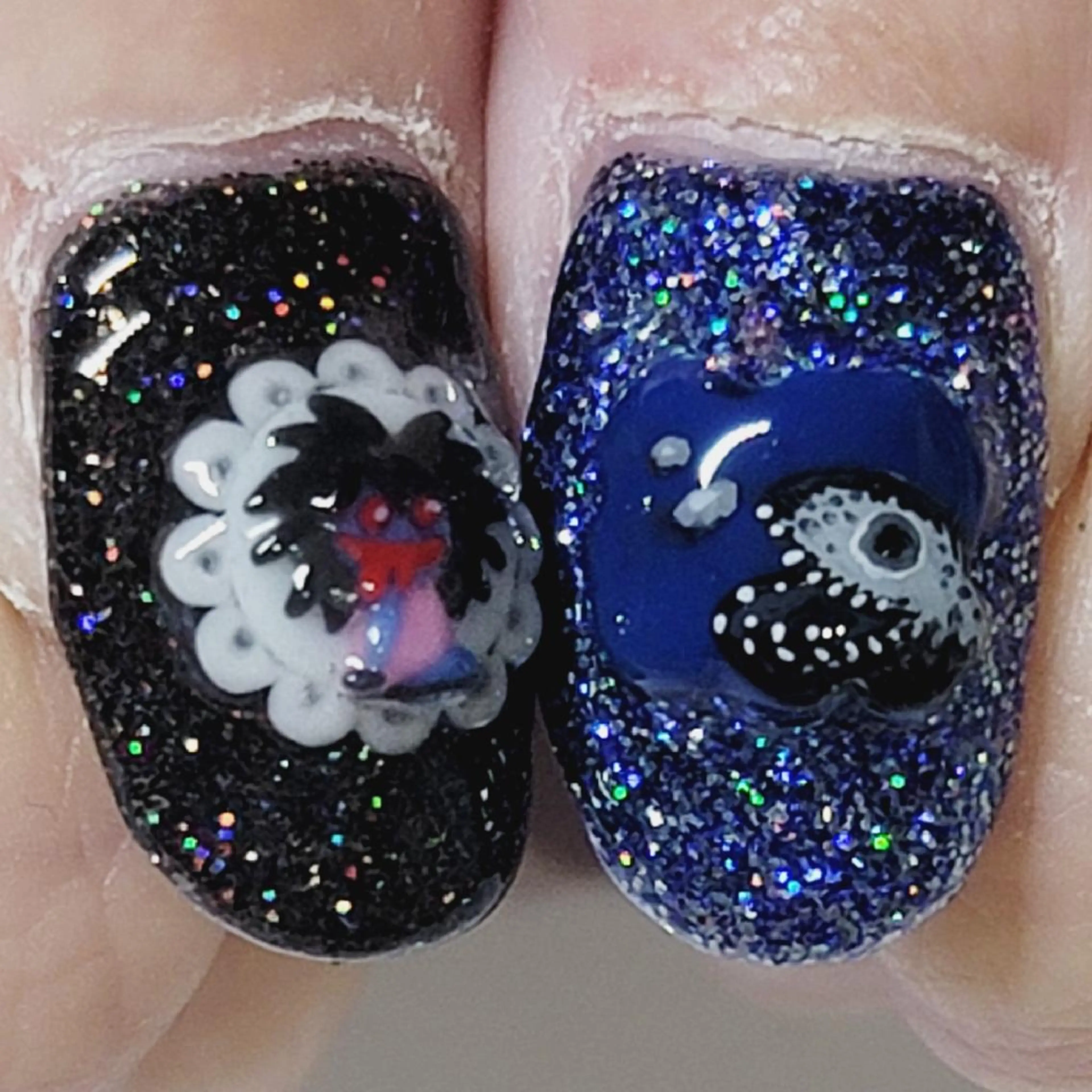 ネイル アートネイル オーロラネイル ラメ(グリッター) ワンカラーネイル ハンドネイル よしだ ひろきのネイルデザイン