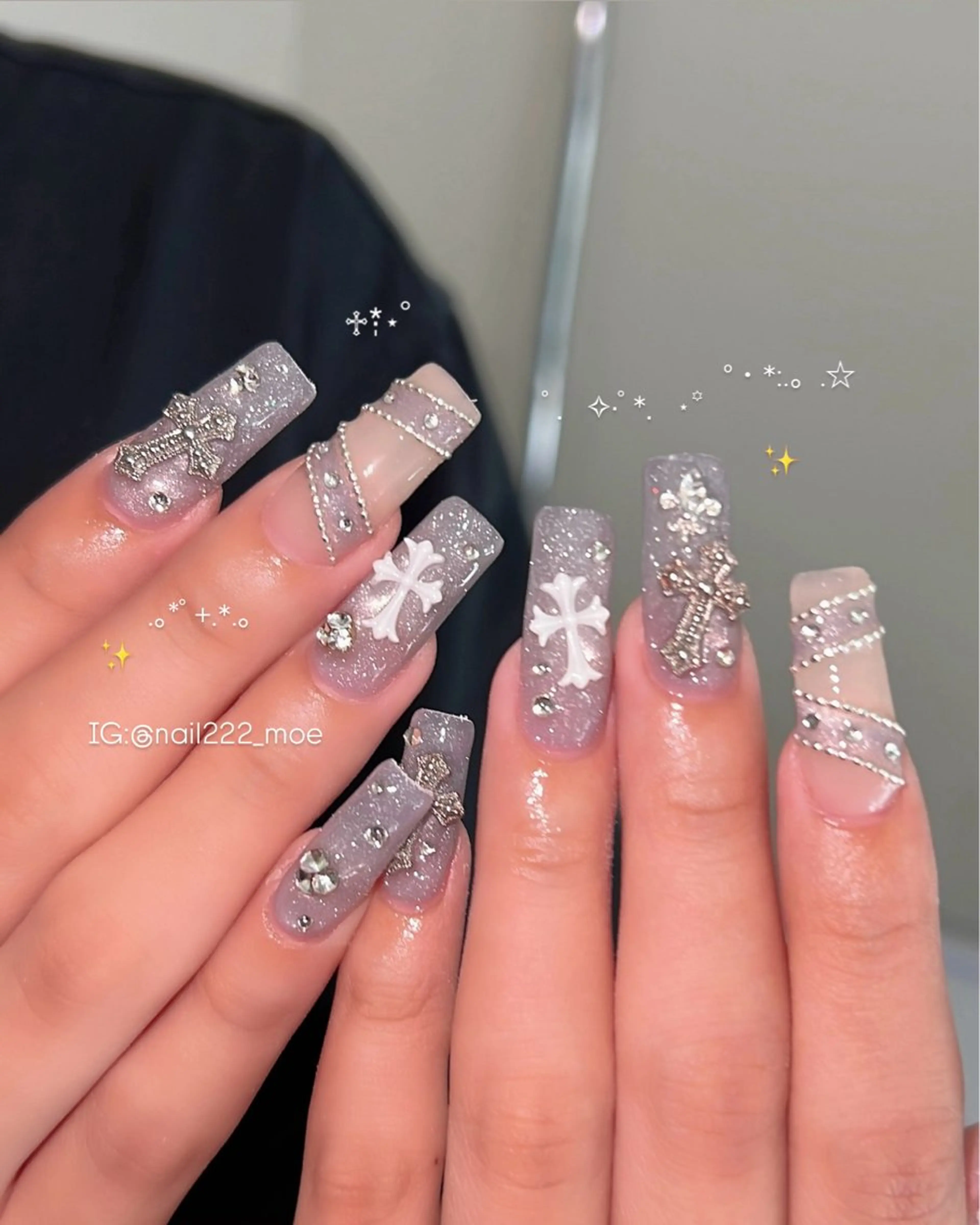 ネイル ハンドネイル ⟡.*222⋰˚☆ MöEのネイルデザイン