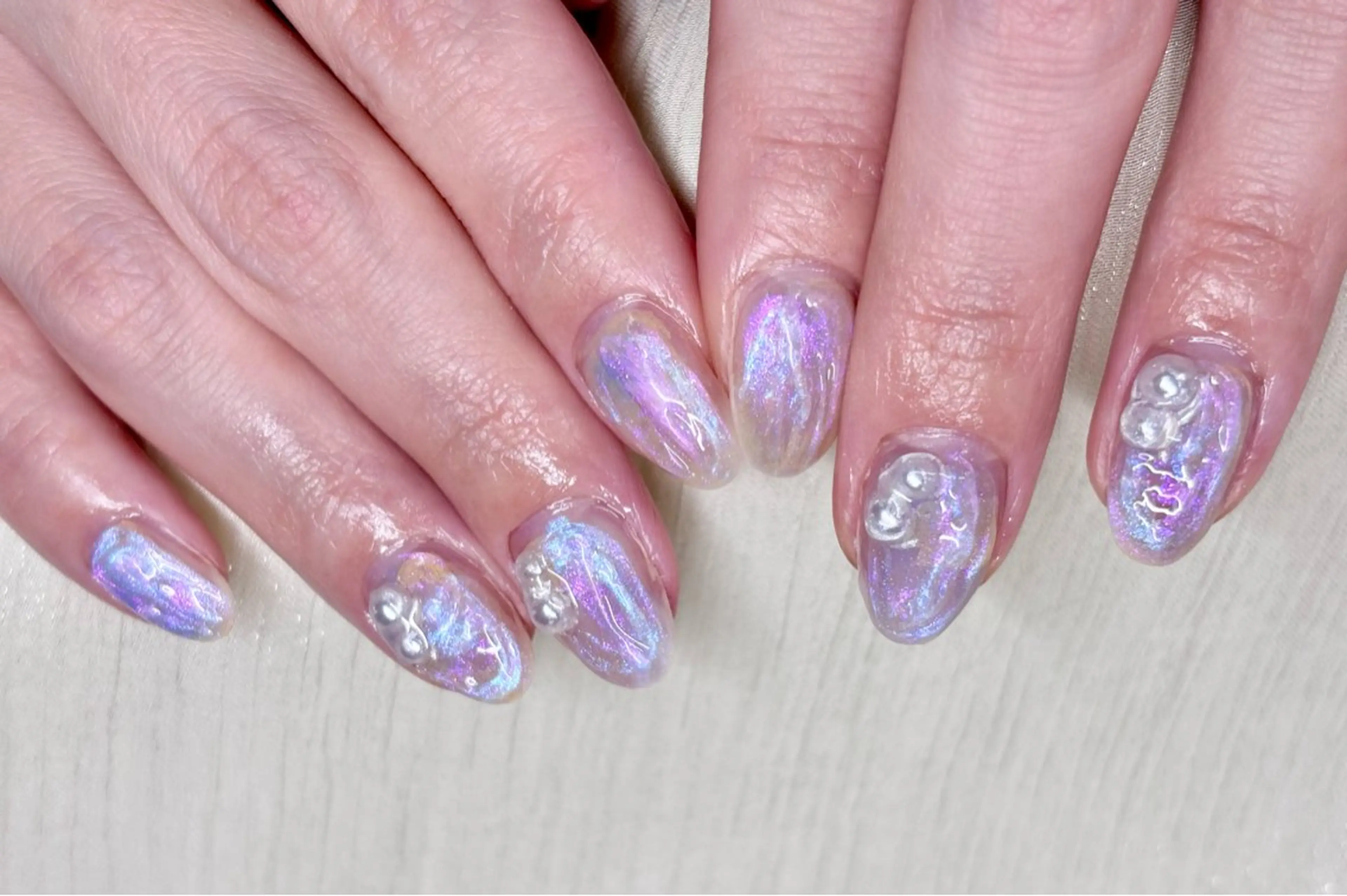 ネイル ニュアンスネイル 春ネイル N.KIRARI hanaのネイルデザイン