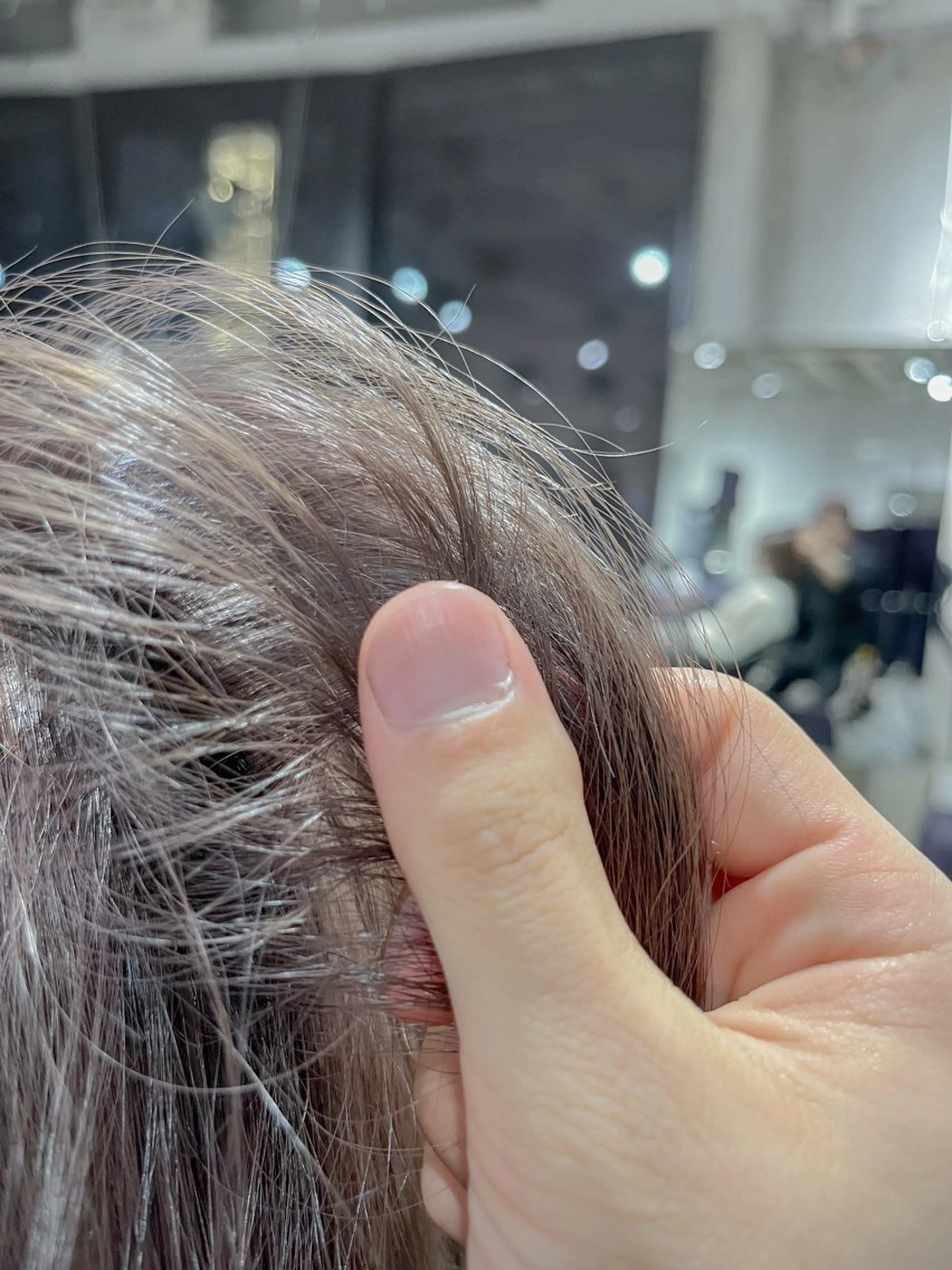 ミディアム カラー 透明感カラー グレージュ ヘアカラー トリートメント La fith hair share野田阪神所属・タイガ/ｽﾀｲﾘｽﾄ /野田/福島/透明感のヘアスタイル