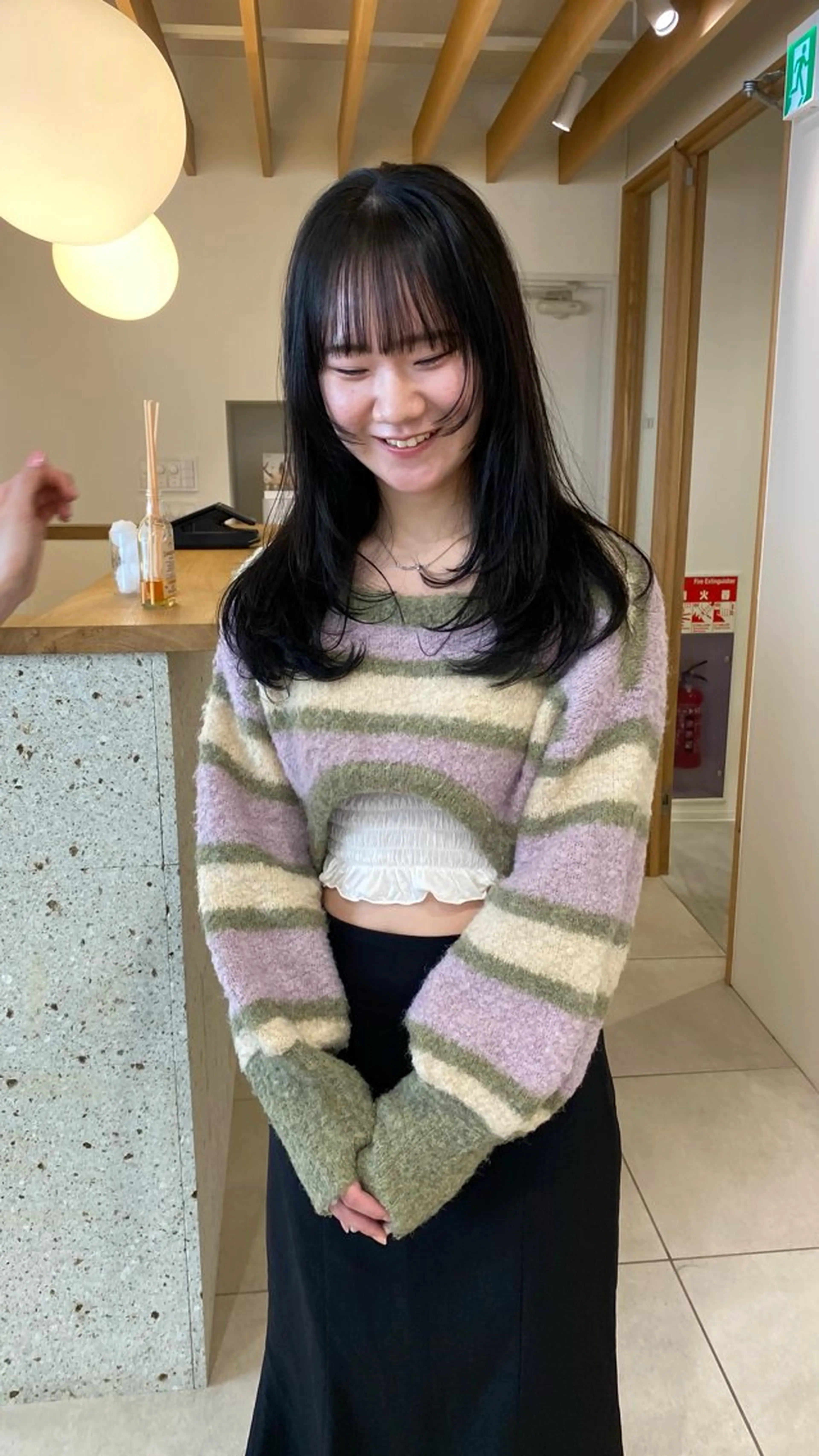 ロング カラー ヘアカラー トリートメント 磯谷 朋のヘアスタイル