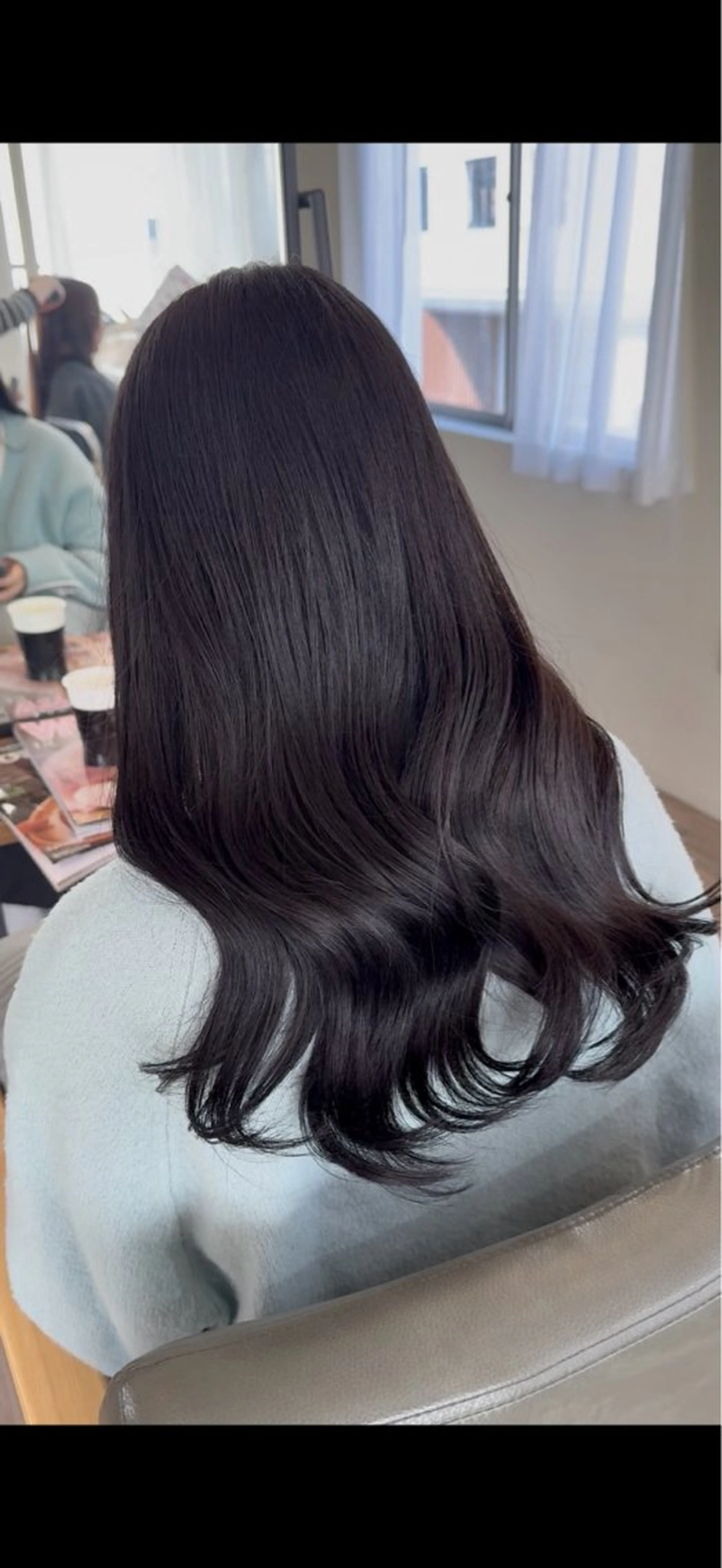 カラー 黒髪 ヘアカラー Ly a jitto所属・〚Lyajitto〛 💗Soraのヘアスタイル