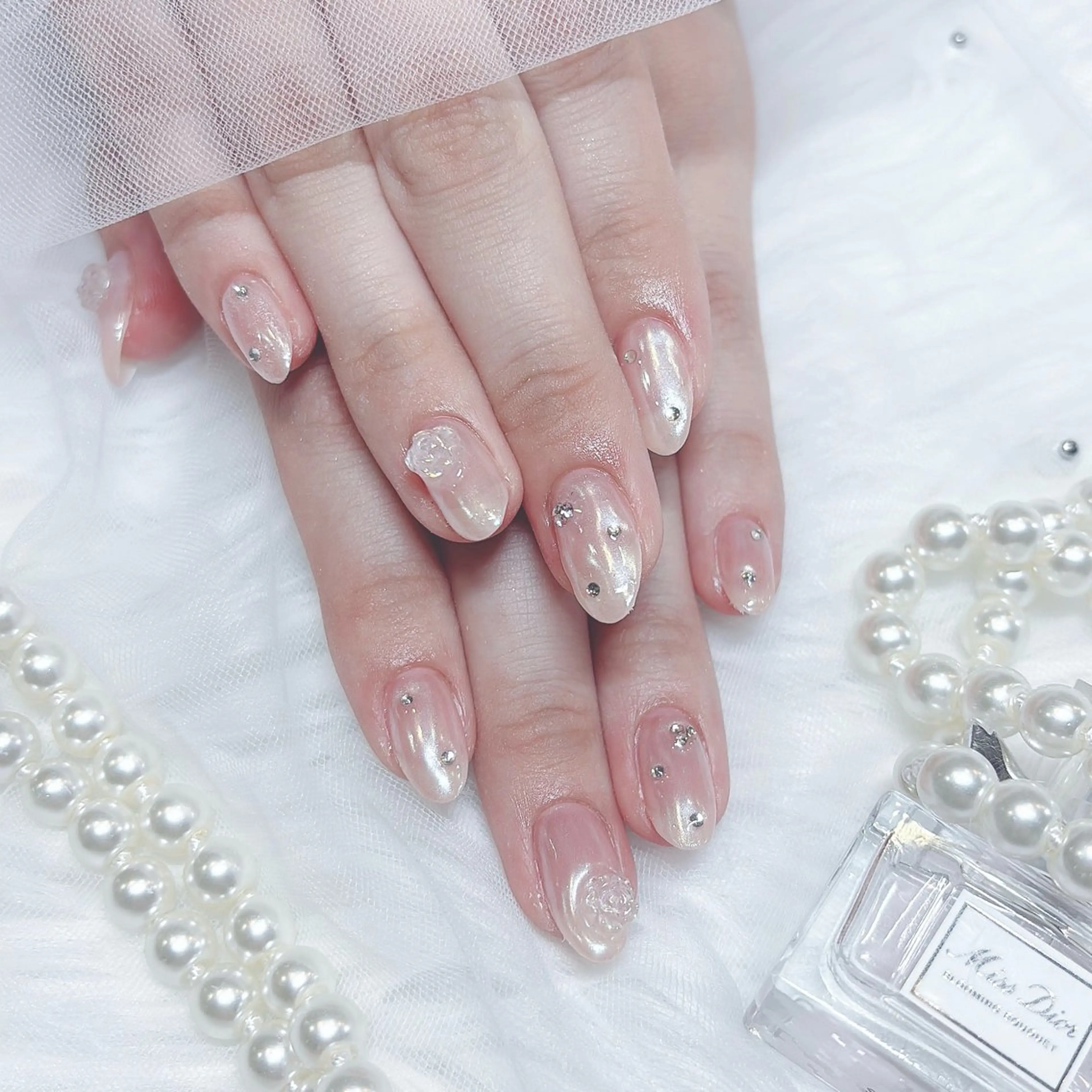 ネイル ミラーネイル ハンドネイル aba nail ♡ akuaのネイルデザイン