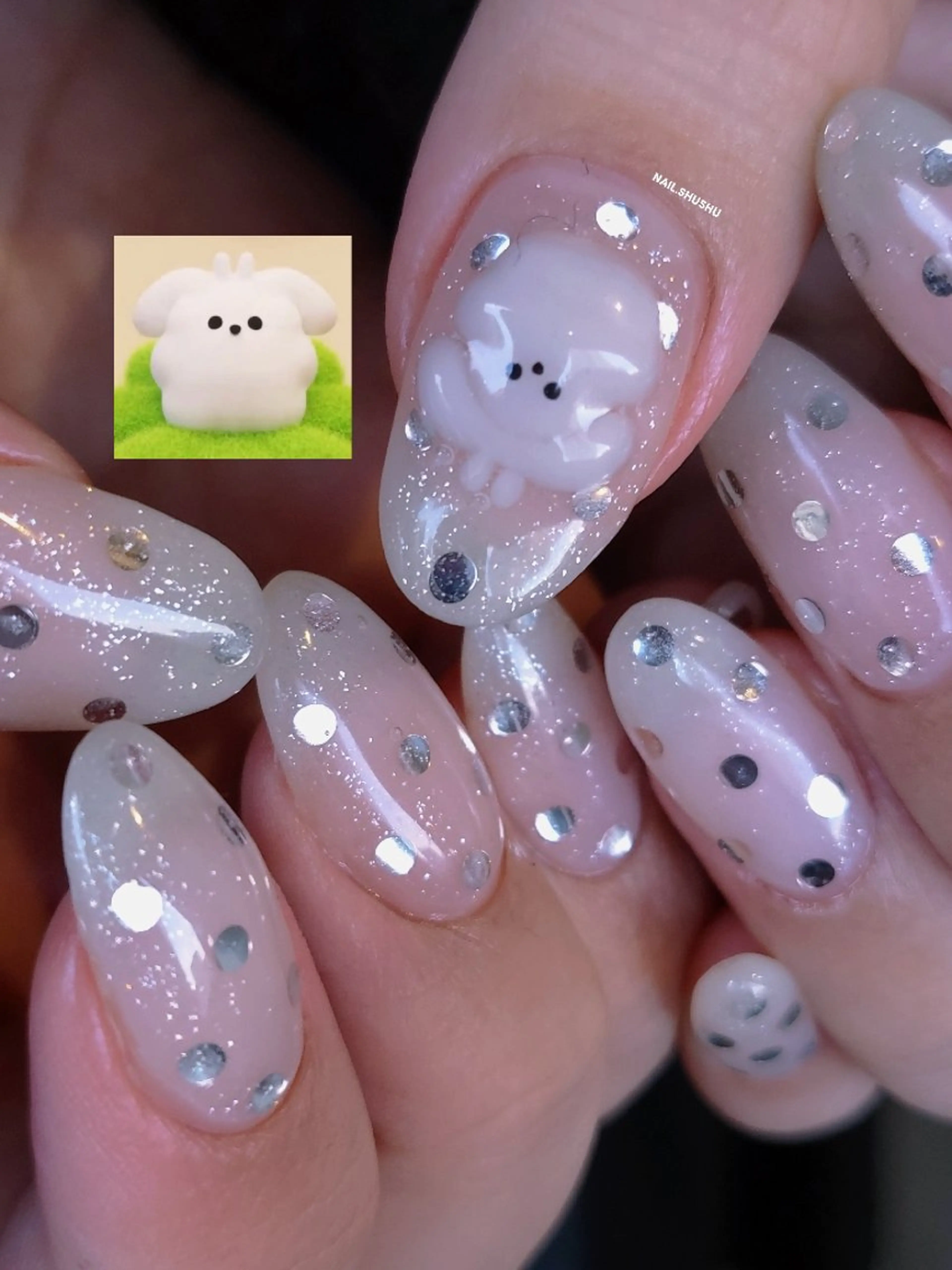 ネイル 3dパーツ/流行り 👧shushu❤️のネイルデザイン