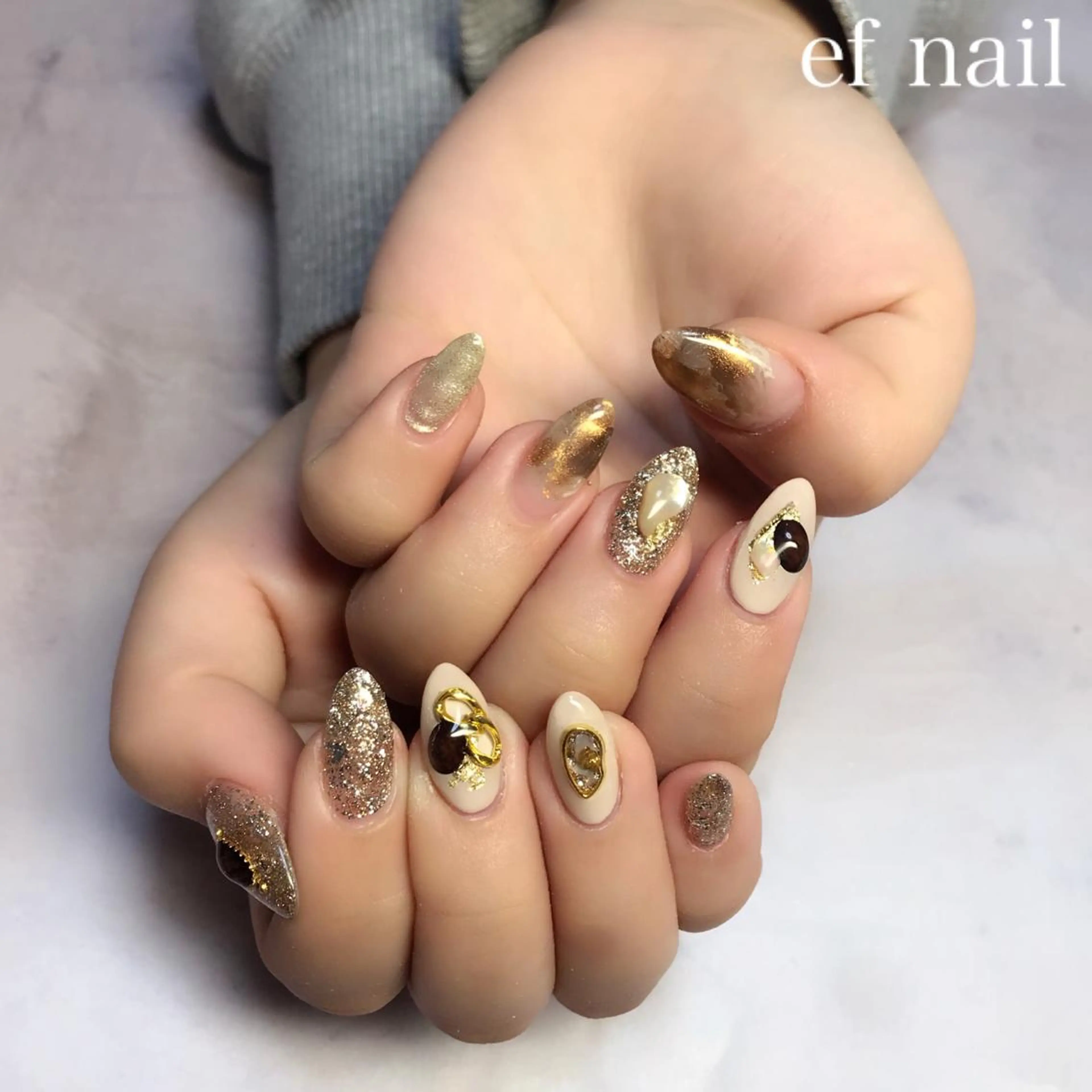 ネイル ハンドネイル ef nailのネイルデザイン