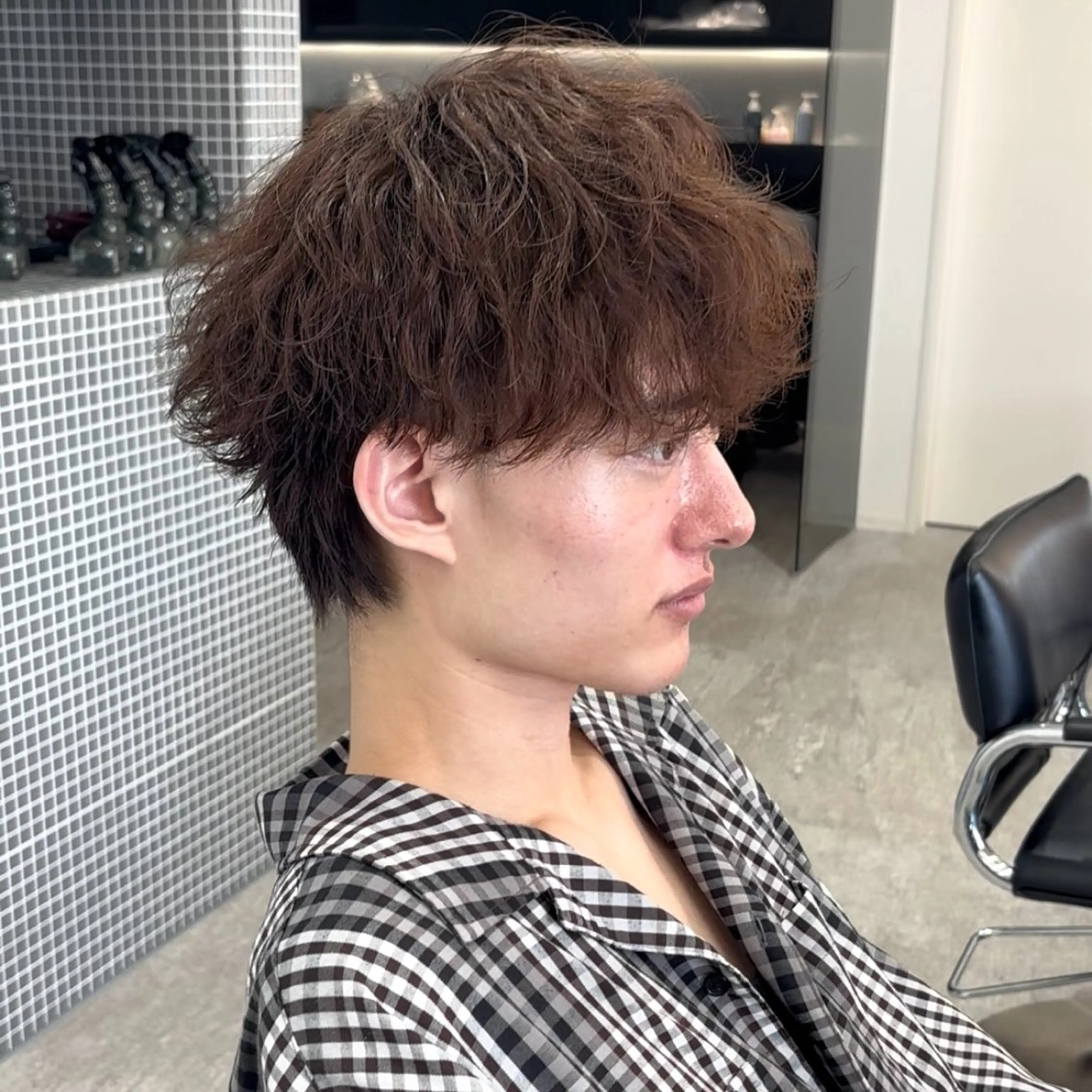 メンズパーマの写真