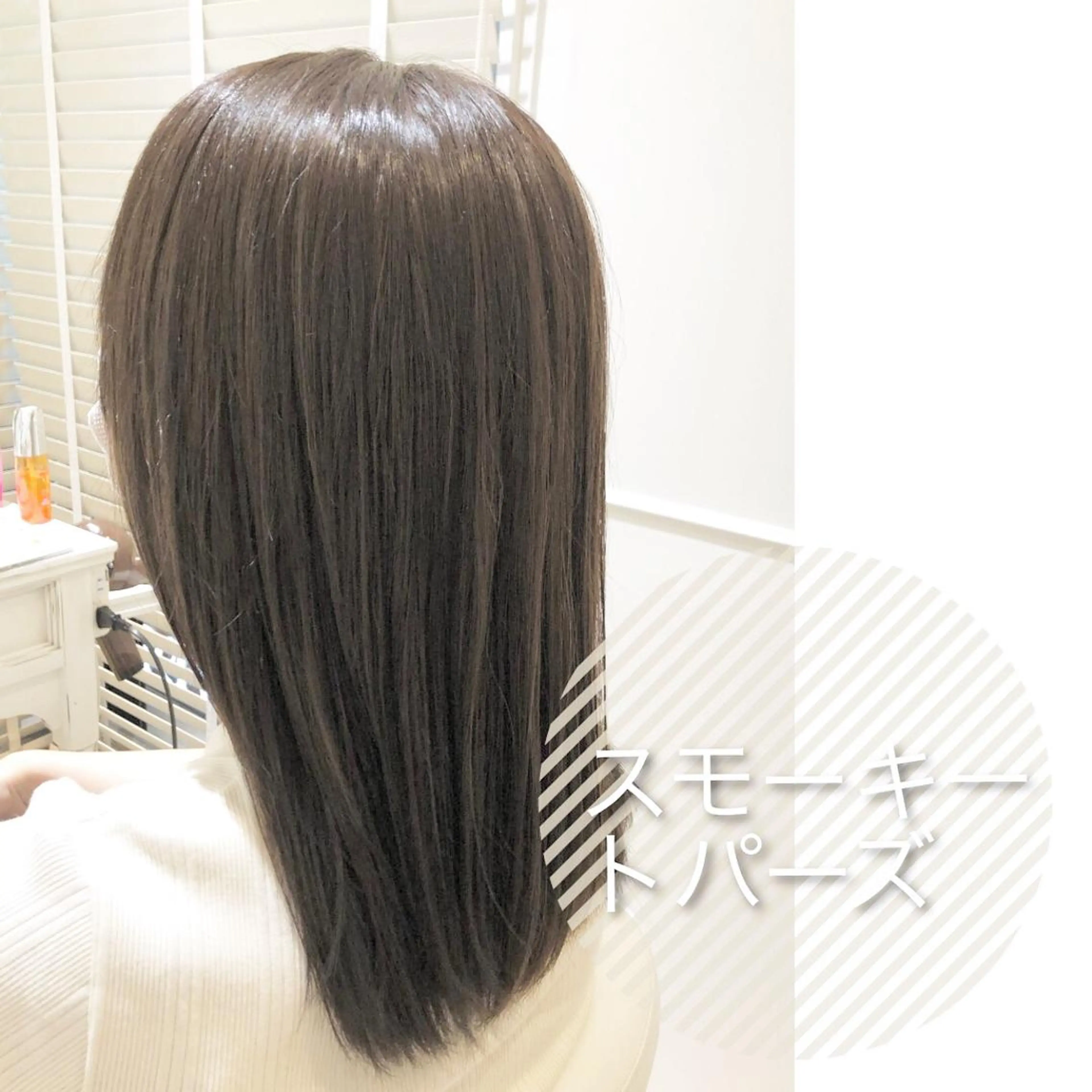 ミディアム カラー アッシュ 透明感カラー ✨🌿大人可愛い愛さ れhair🌿✨松本のヘアスタイル