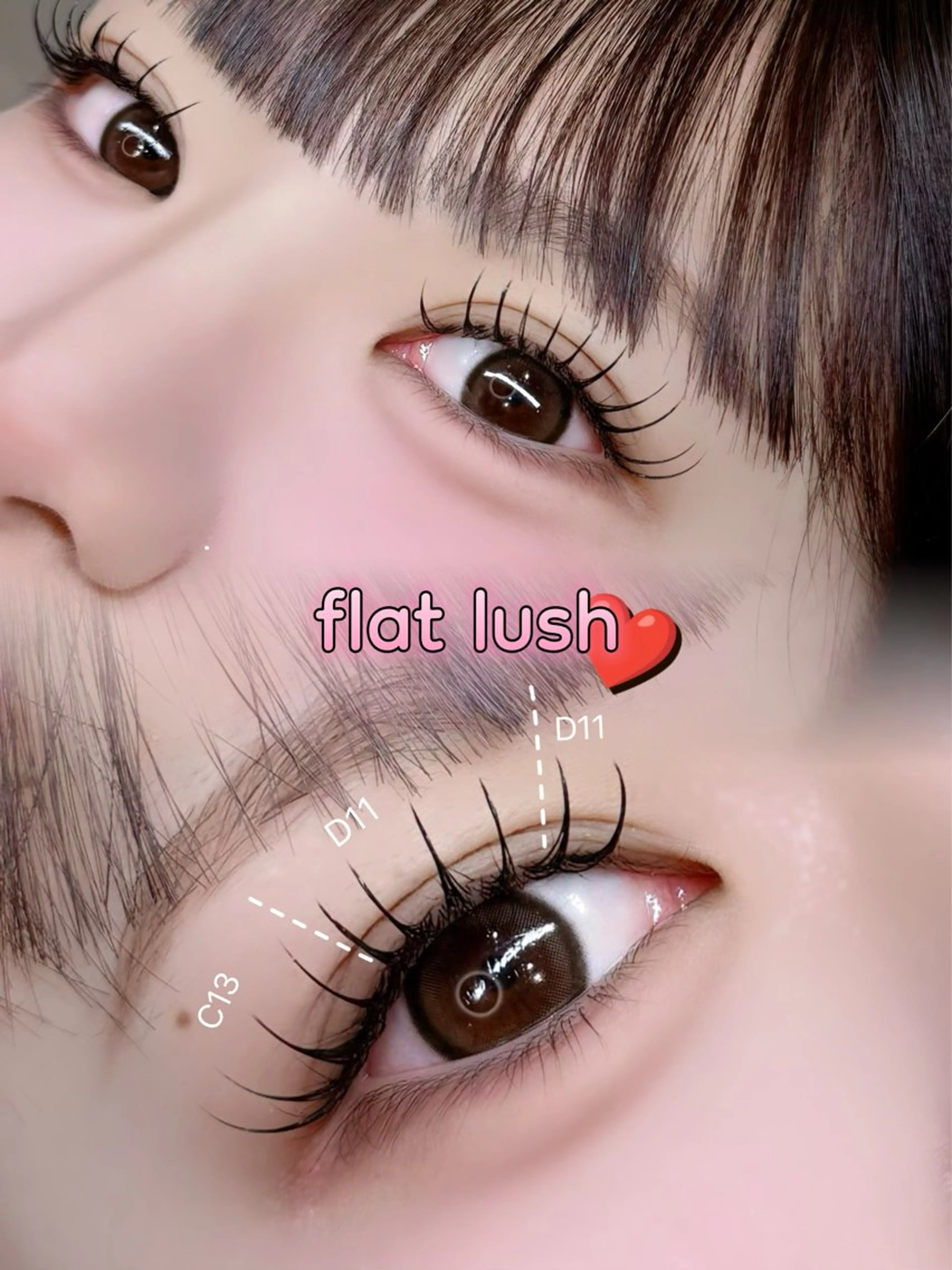 マツエク・マツパ フラットラッシュ Luxiel eye博多店所属・LuXiel mana🦙のマツエク・マツパデザイン