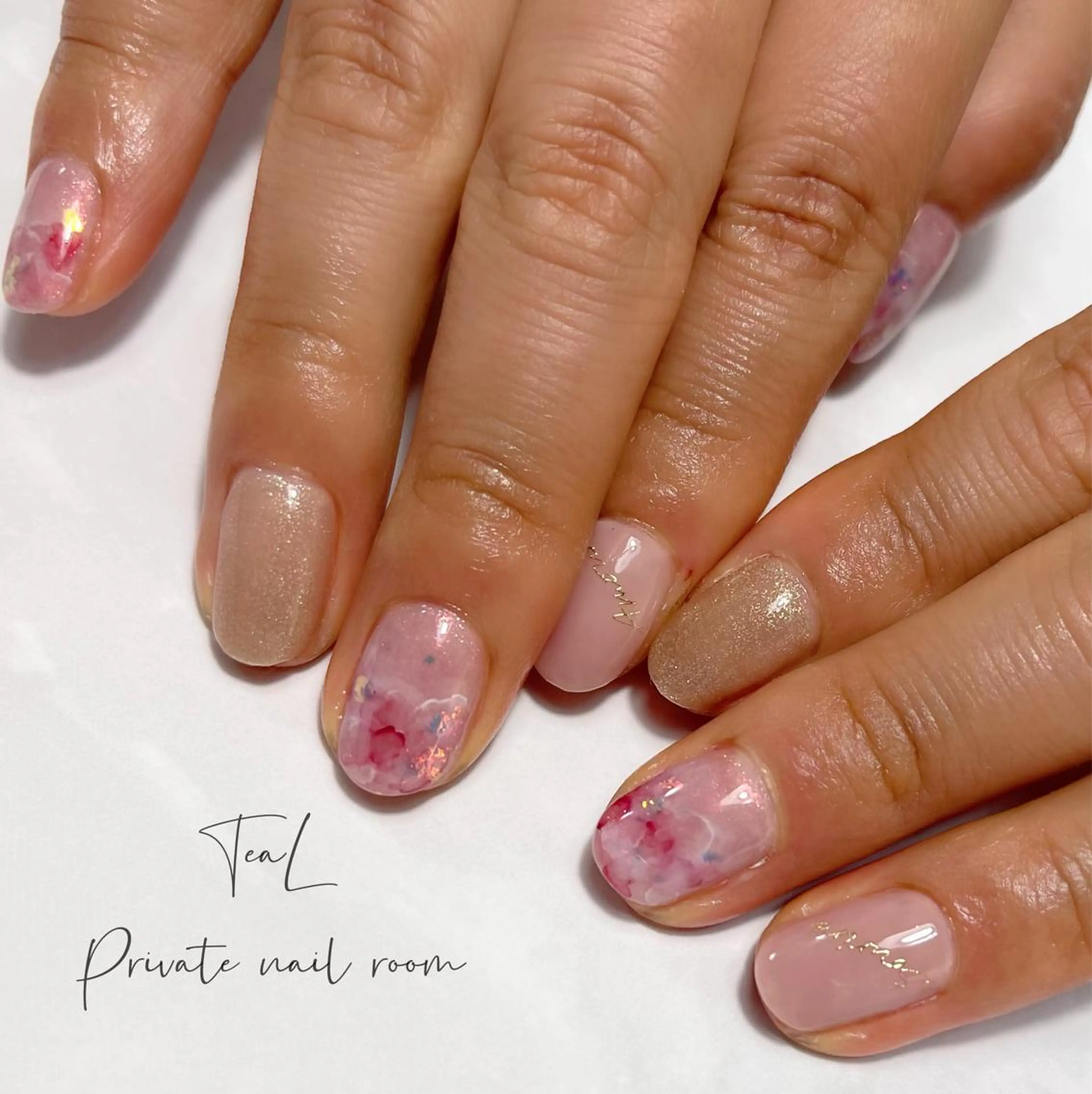 ネイル ハンドネイル TeaL nailのネイルデザイン