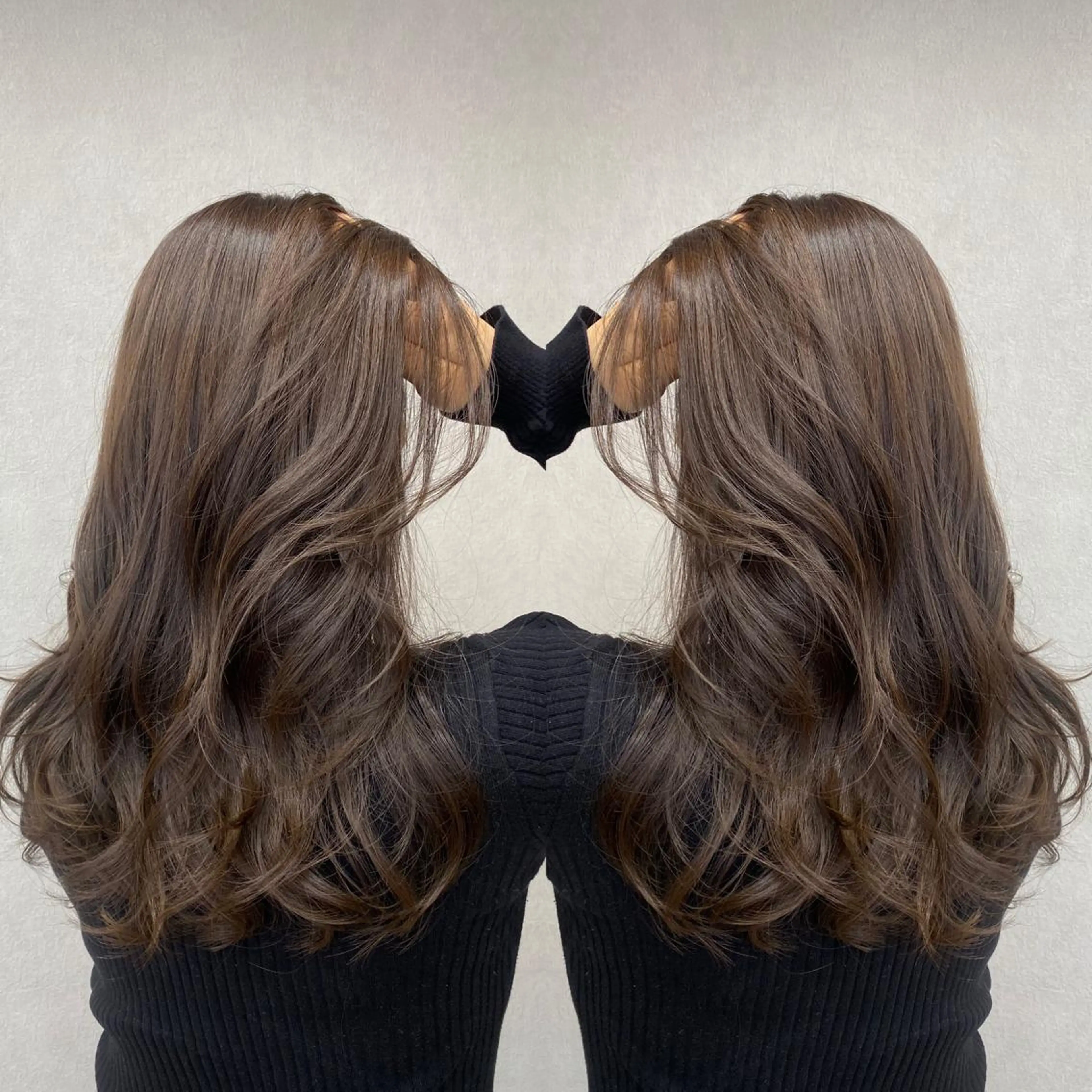 ロング カラー カット トリートメント tocca 💜石田愛結💜のヘアスタイル