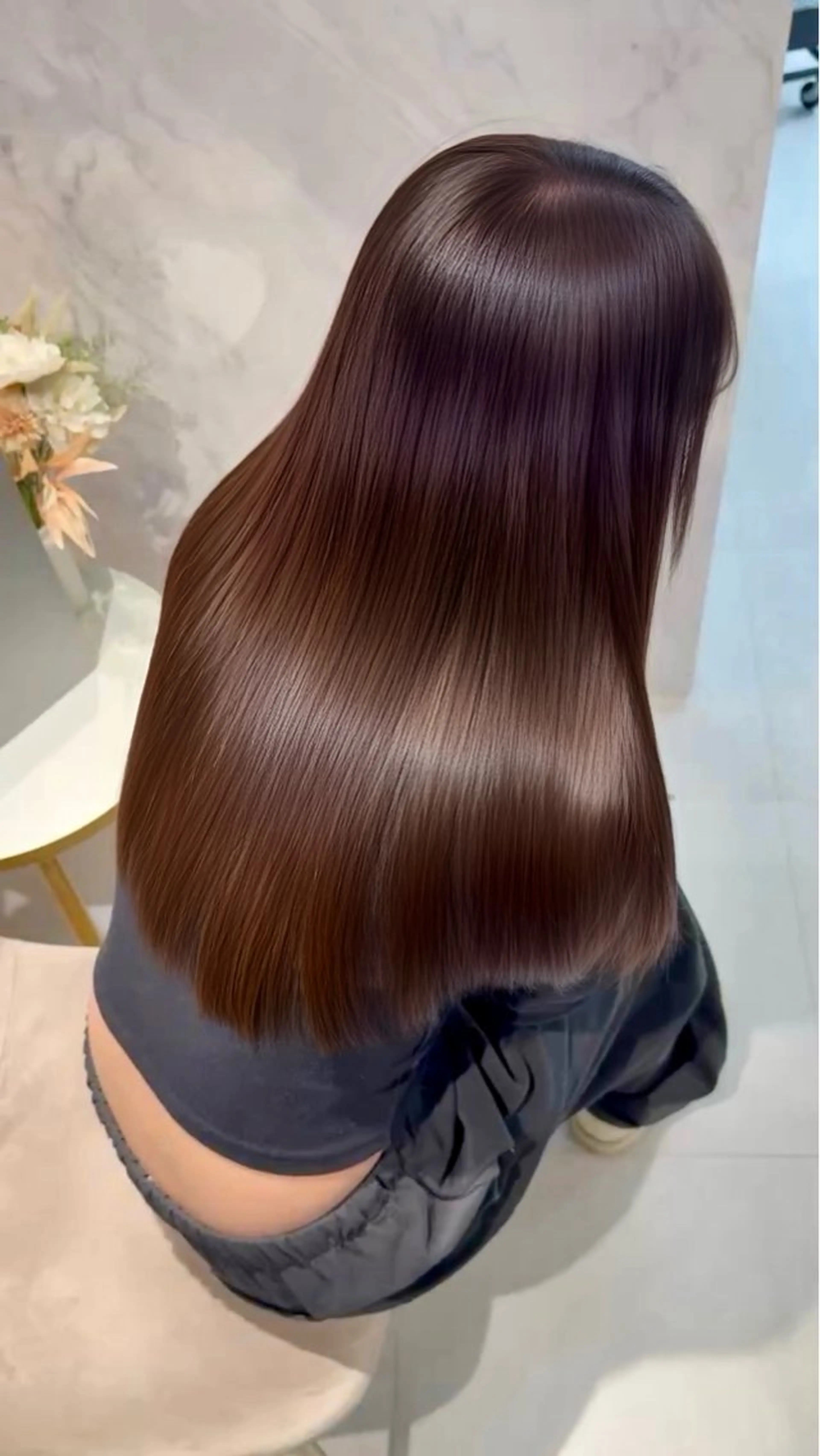 ロング カット 縮毛矯正 トリートメント 個室　髪質改善サロン　HANARE by youres hair 神楽坂 【はなれ】所属・神楽坂🌈髪質改善 縮毛矯正🦄松田のヘアスタイル