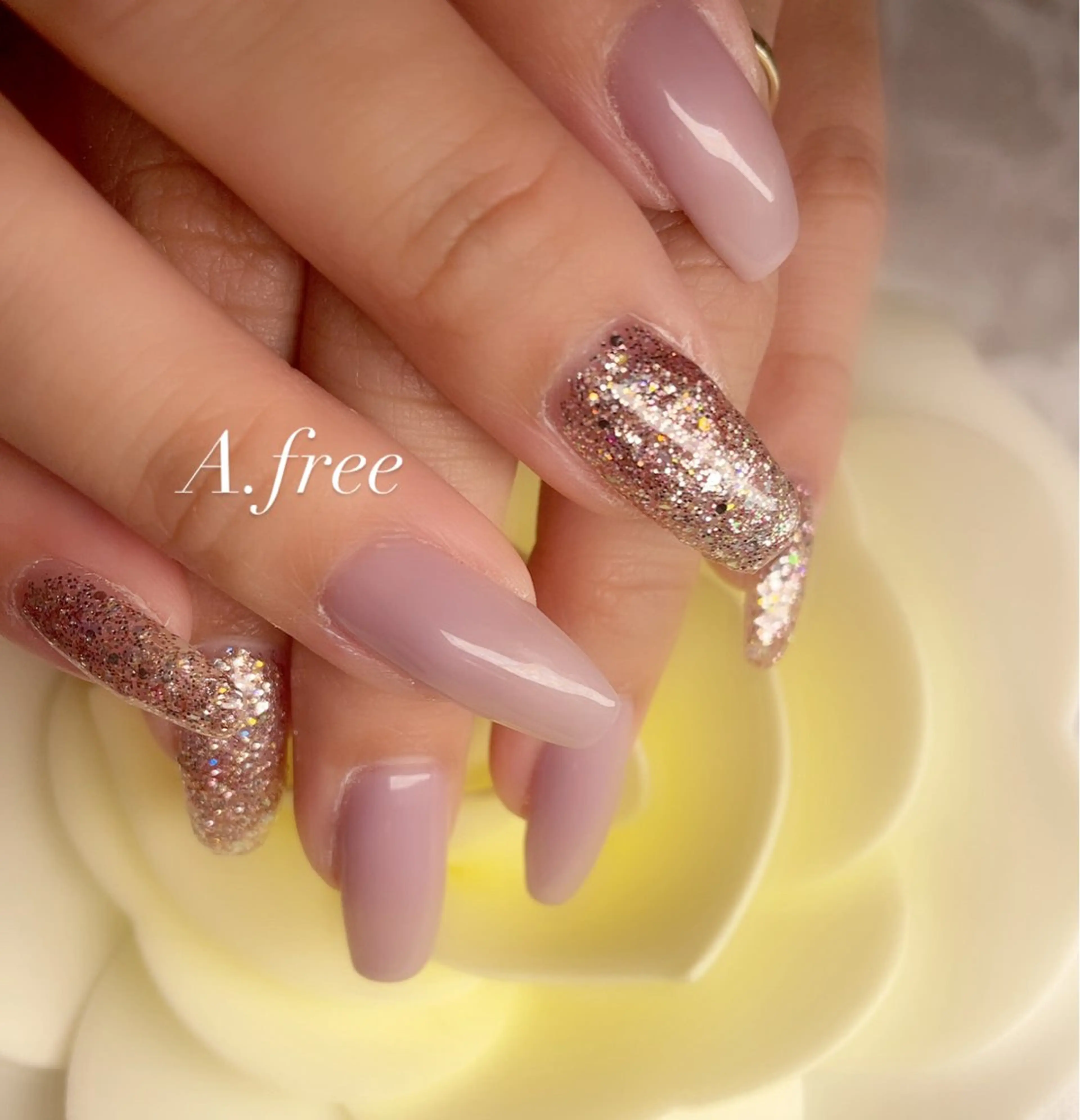 ネイル ハンドネイル A.free✧*｡ アレルギー対応✧*｡のネイルデザイン