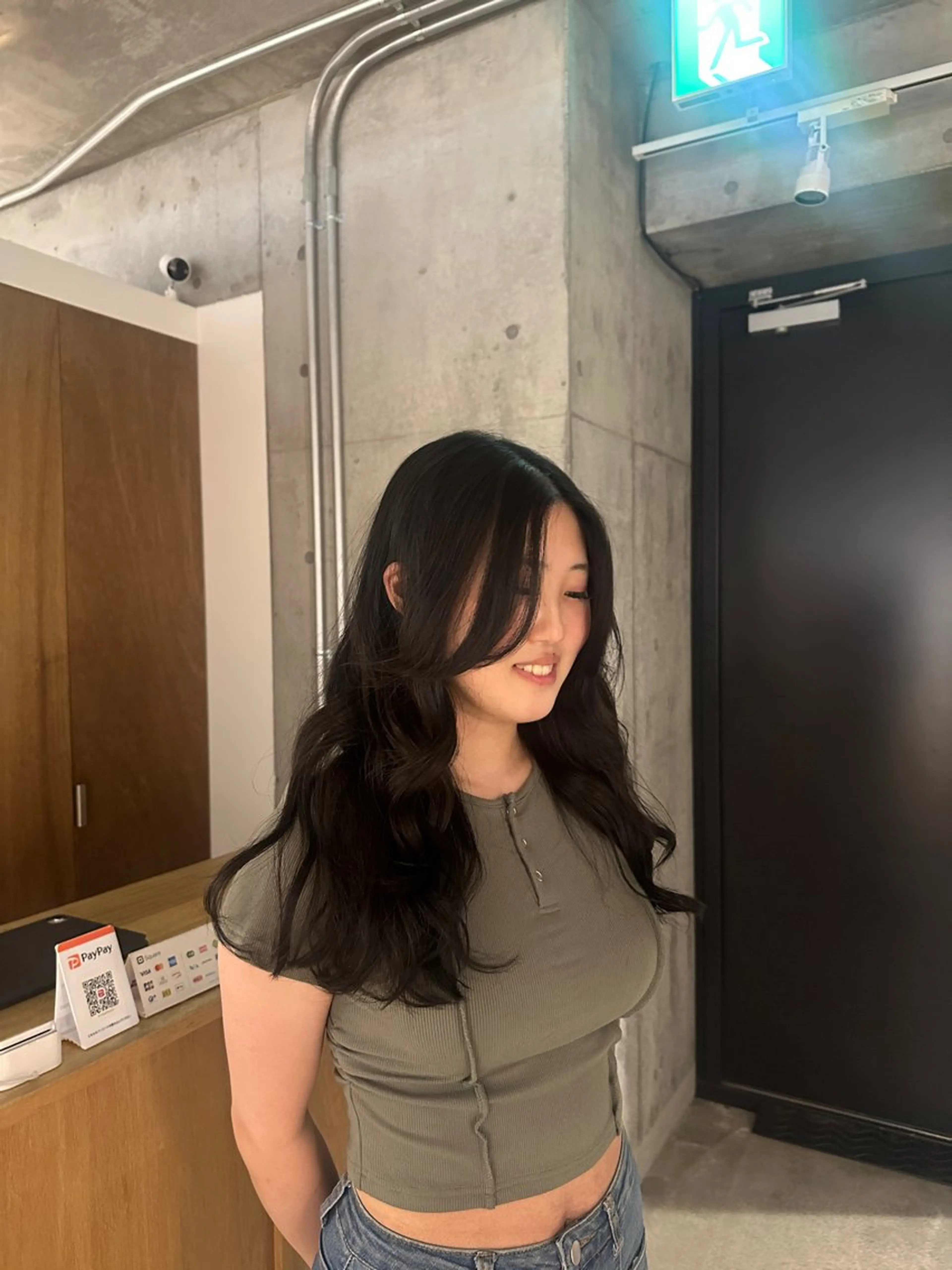 セミロング トリートメント 中里 凜のヘアスタイル