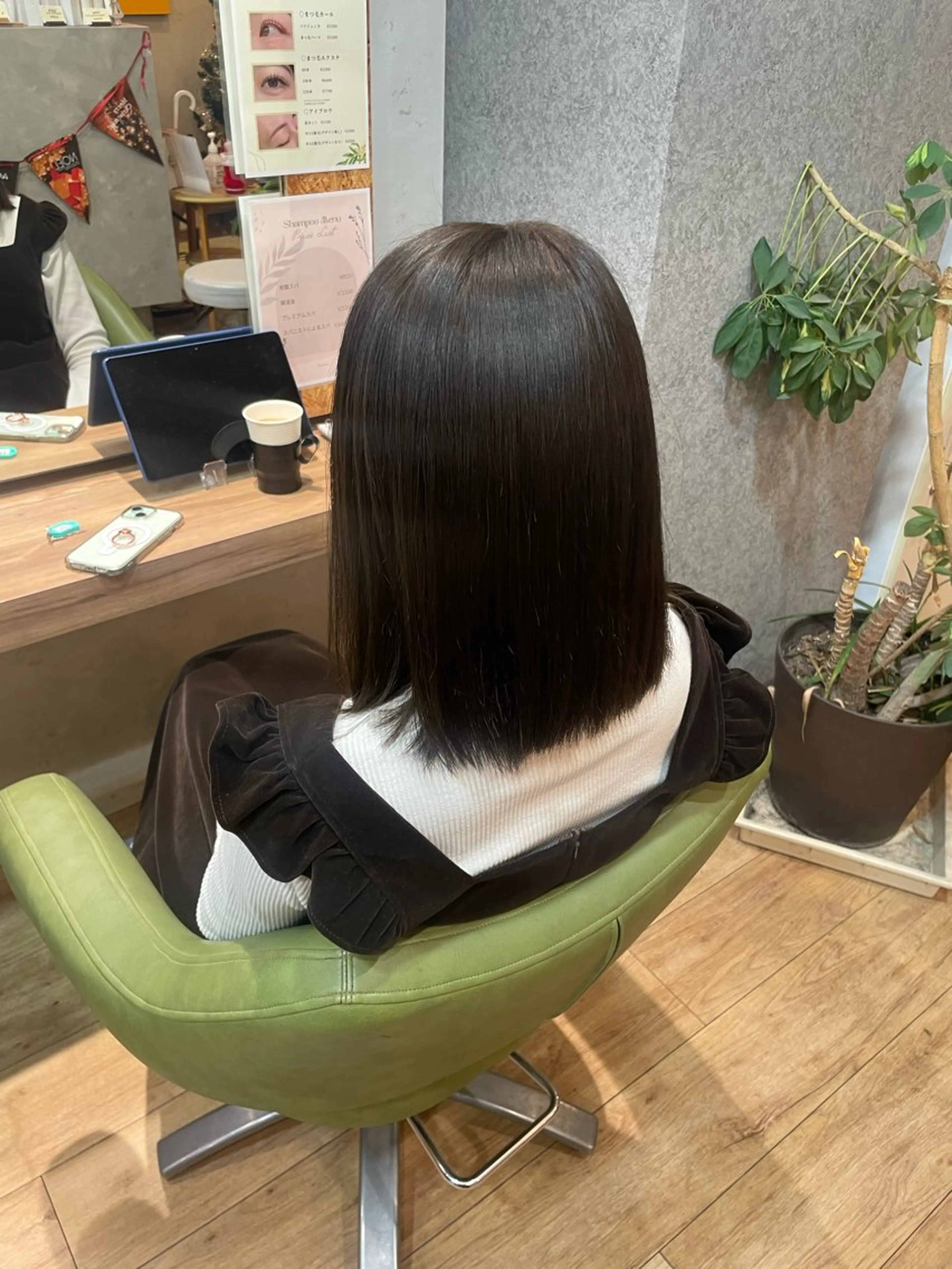 ミディアム カラー アッシュ アッシュブラウン ブラウンカラー 髪質改善/Bloss om🌷高橋沙衣のヘアスタイル