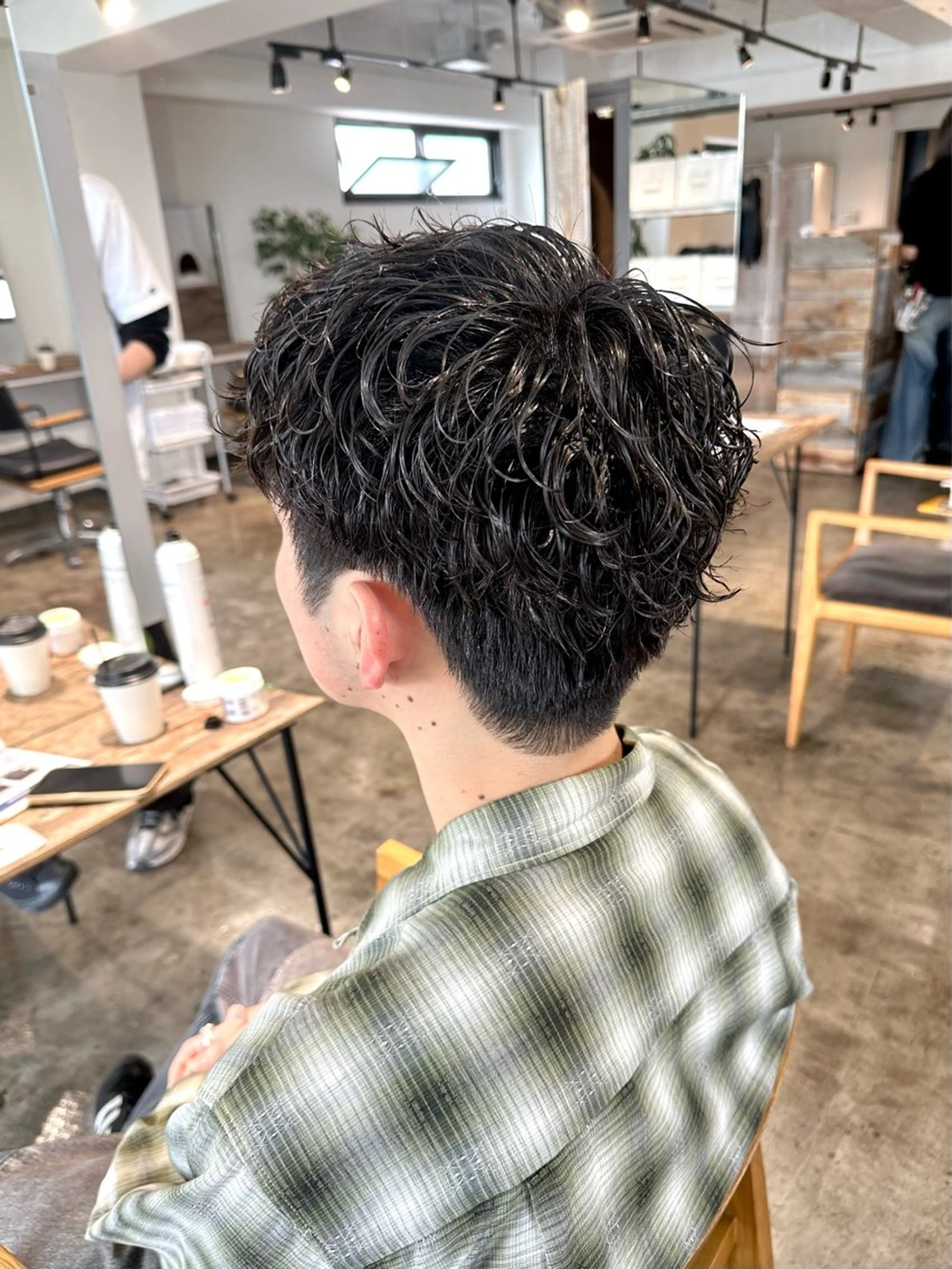 パーマ メンズ メンズパーマ スパイキーショート 刈り上げ カット パーマ トリートメント 骨格補正施術/メンズ 専門美容師/YUYAのヘアスタイル