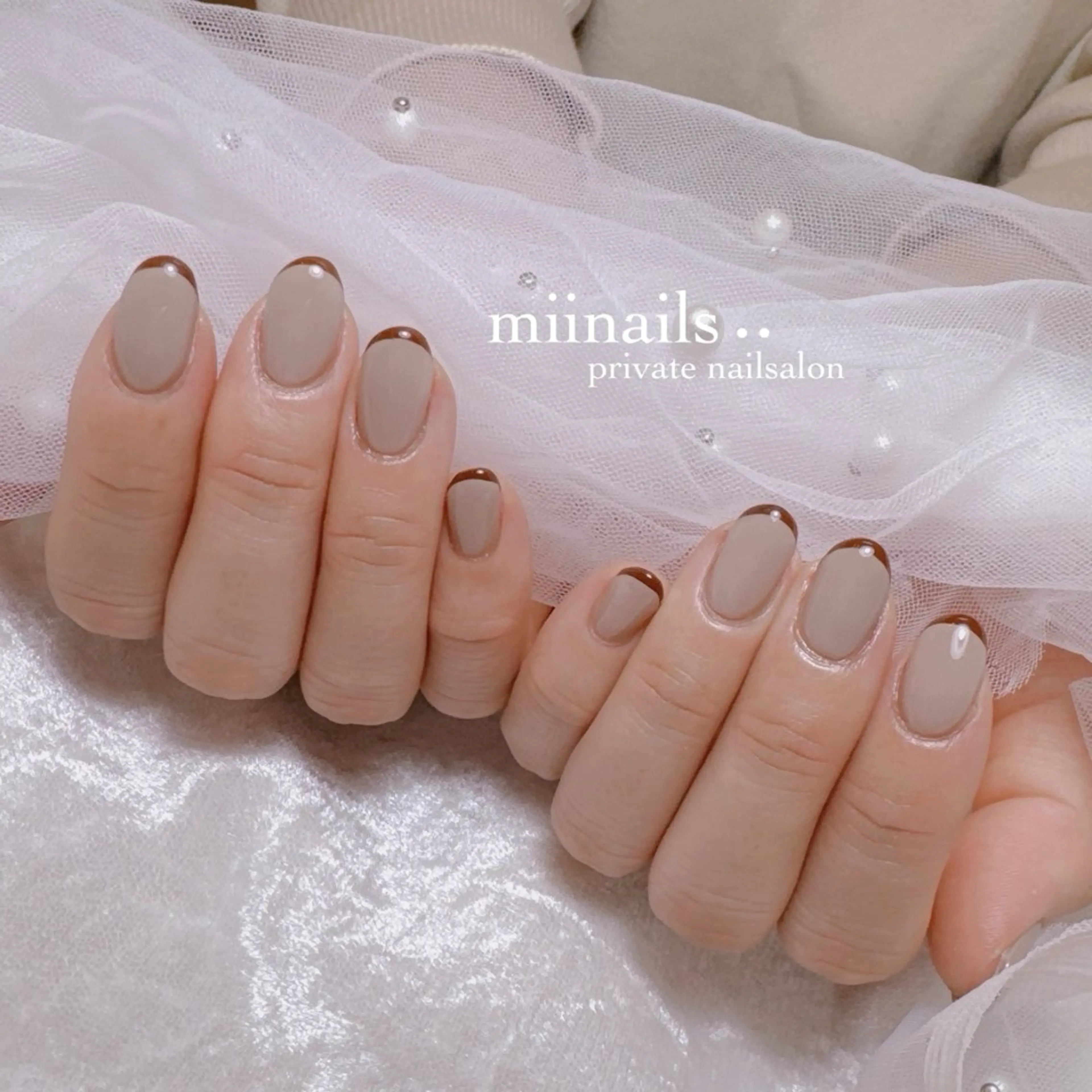 ネイル キラキラネイル 韓国ネイル ワンホンネイル ハンドネイル nailsalon miinailsのネイルデザイン