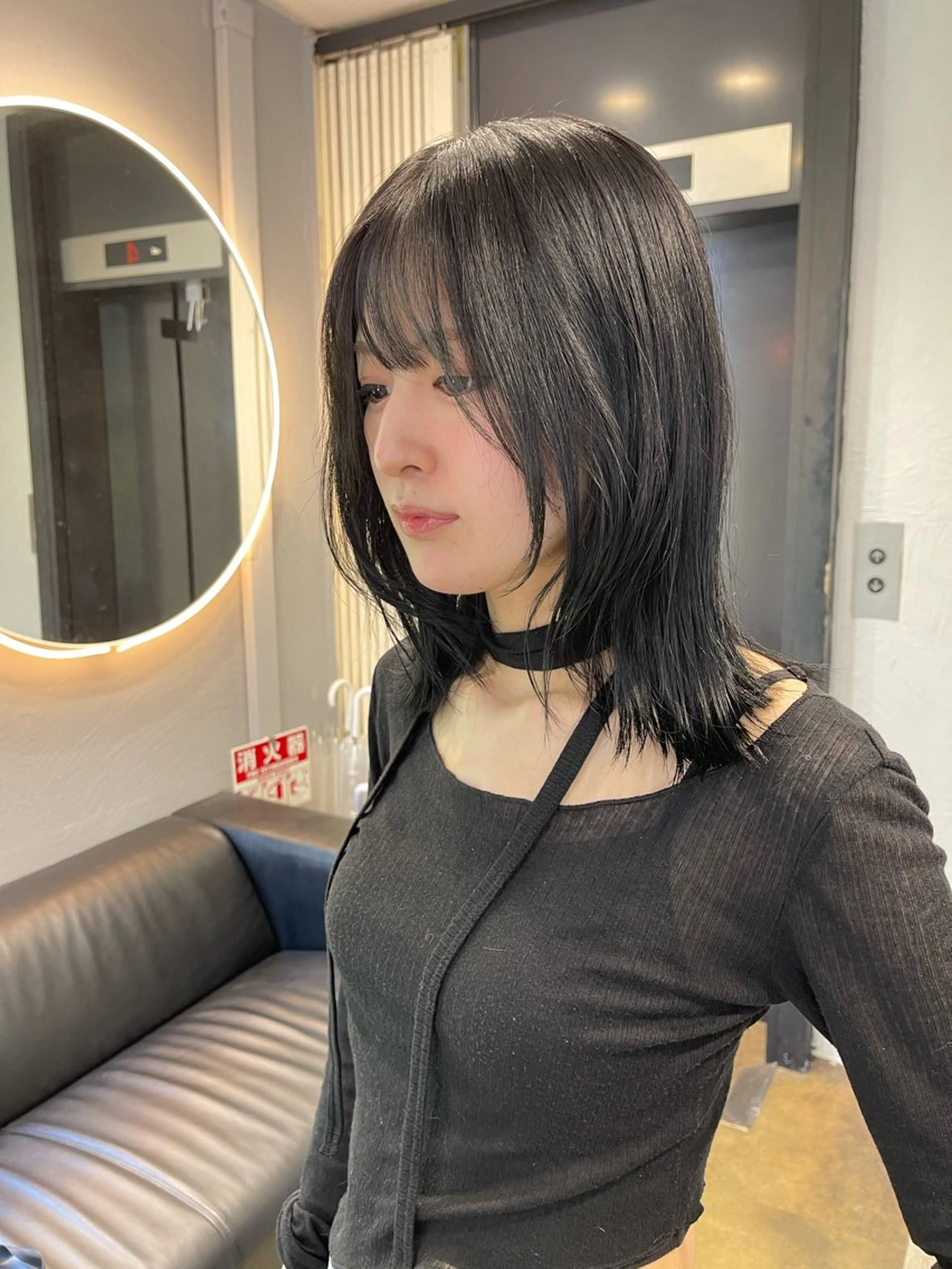 ミディアム カラー ベージュカラー ブリーチ ケアブリーチ デザインカラー ダブルカラー カット ヘアカラー 宮崎　達也 ブリーチ／レイヤーのヘアスタイル
