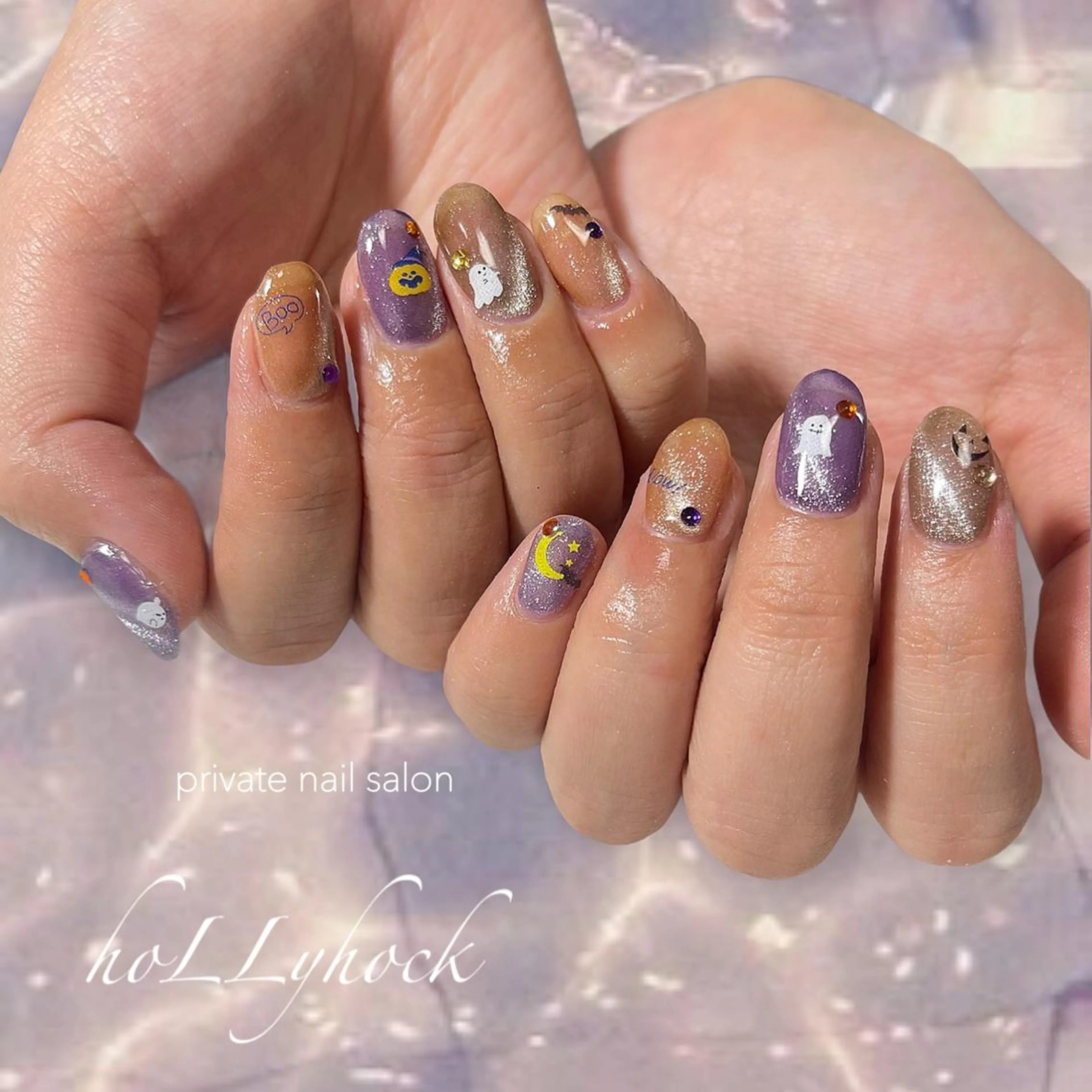 ネイル ハンドネイル nail salon hoLLyhockのネイルデザイン