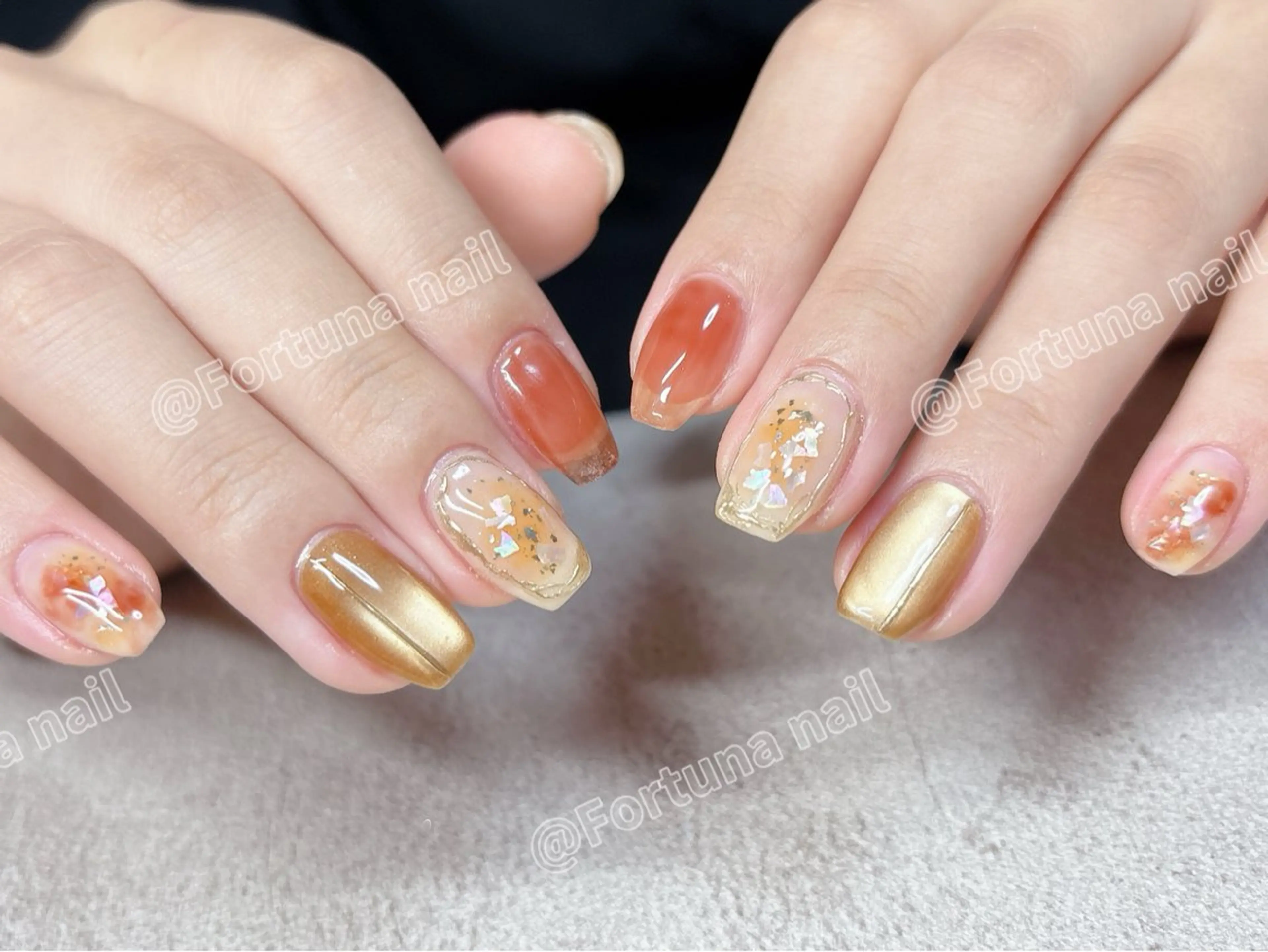 ネイル ハンドネイル Nail •Head スパFortunaのネイルデザイン