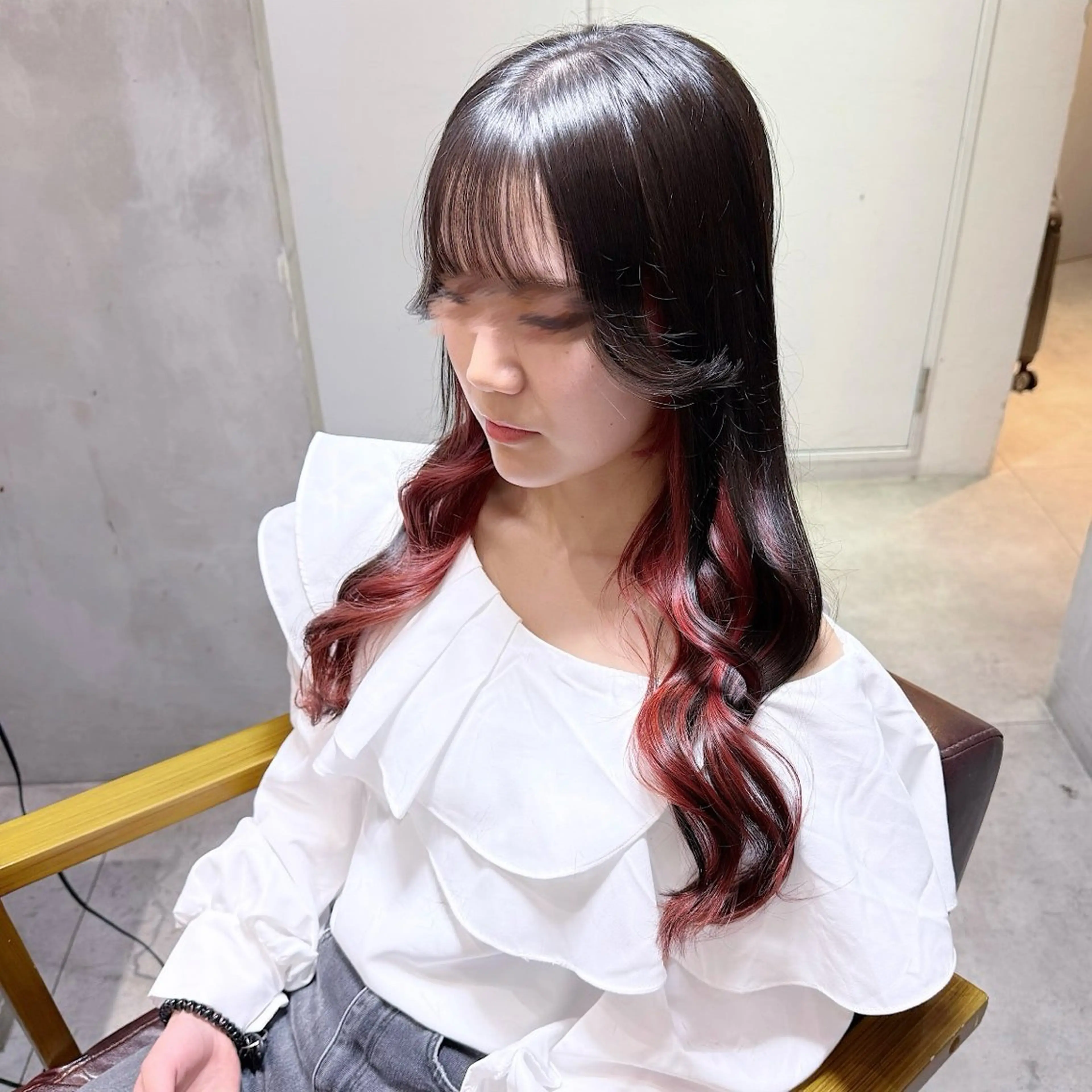 ロング カラー カット ヘアカラー Alea by little 横浜所属・♡🌚垢抜け艶カラー Shiori🌝♡のヘアスタイル