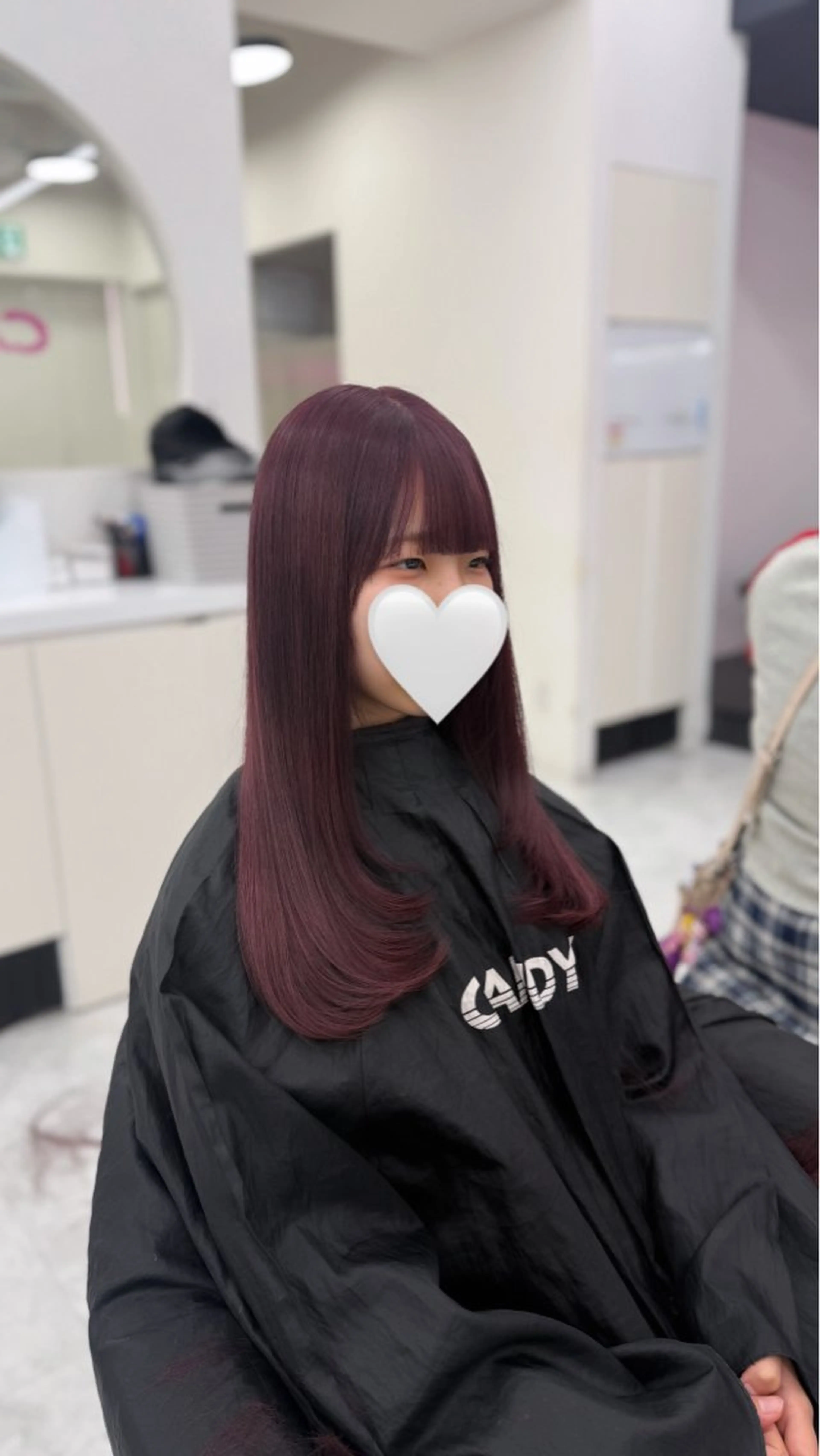 セミロング カラー ヘアアレンジ ラベンダーカラー ピンクカラー ピンクラベンダー レイヤーカット カット ヘアカラー トリートメント ヘッドスパ ヘアセット 🎀Girly艶髪 暖色🎀Harukaのヘアスタイル