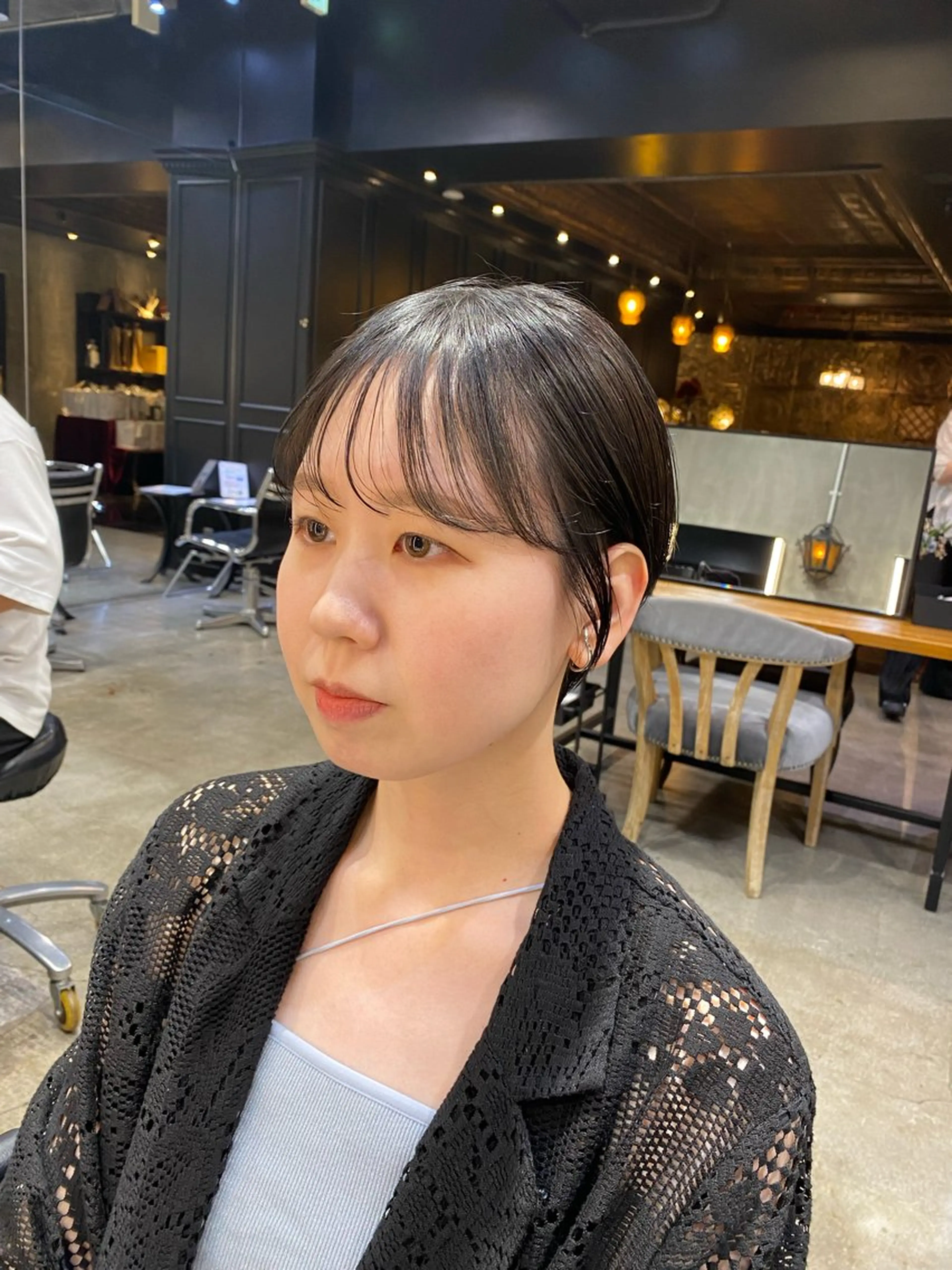 ショート カラー ショートボブ グレージュ ボブ ショートヘア ブリーチなしダブル カラー🧸🐺陽介のヘアスタイル