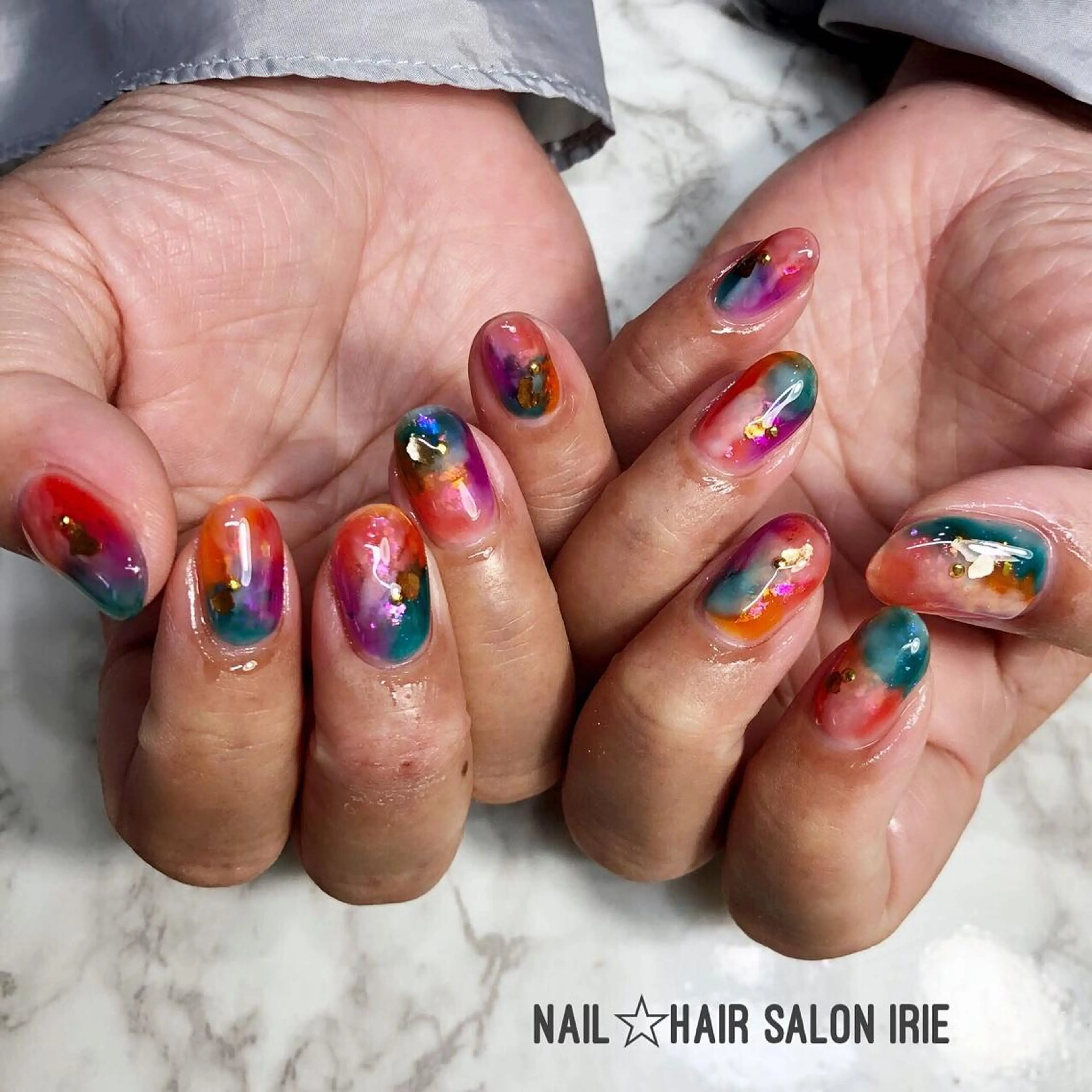 ネイル ハンドネイル Hair salon Irie所属・與儀 知佳のネイルデザイン