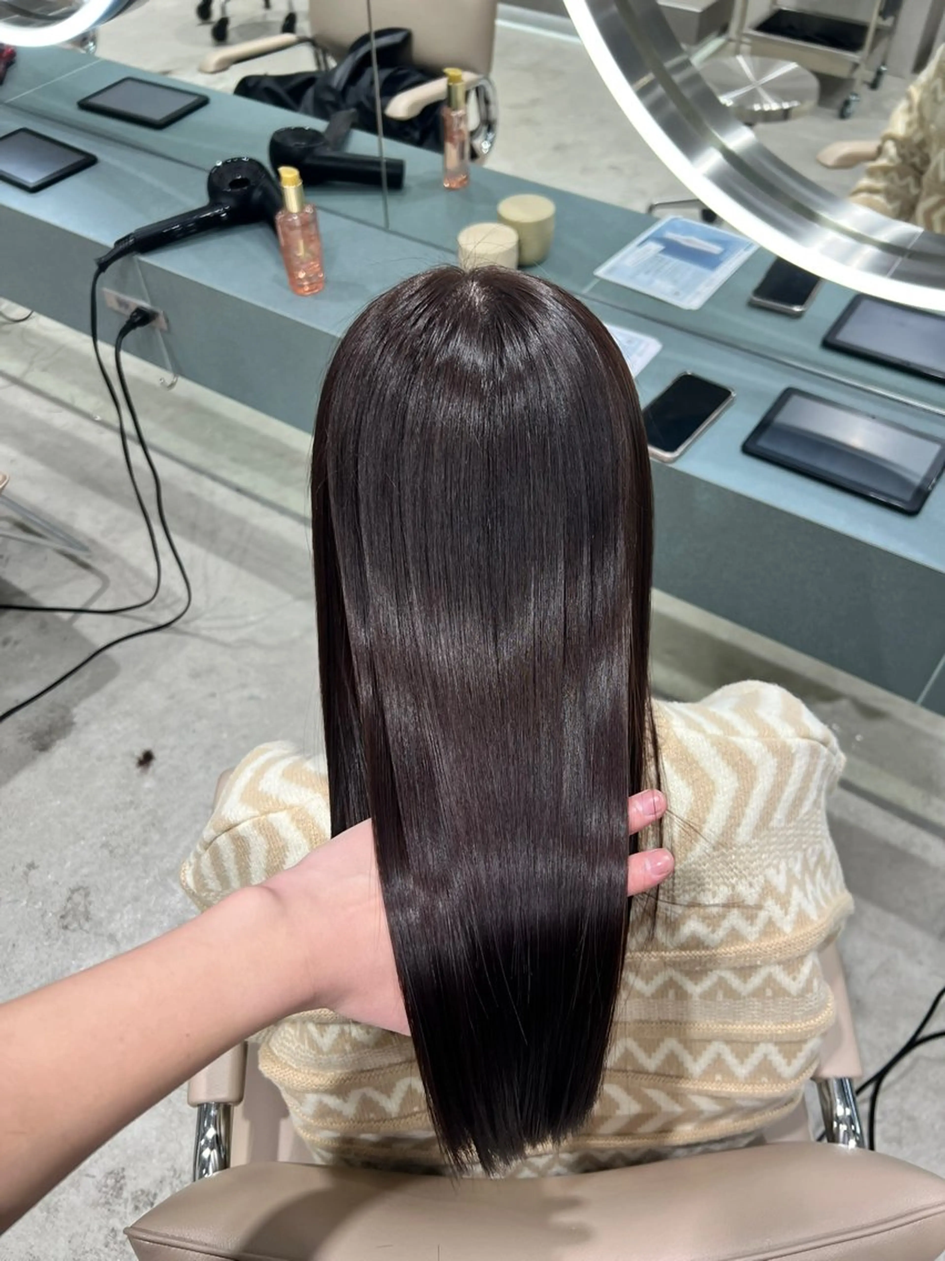 ミディアム ✨髪質改善 縮毛矯正 艶髪 立川美容室✨のヘアスタイル