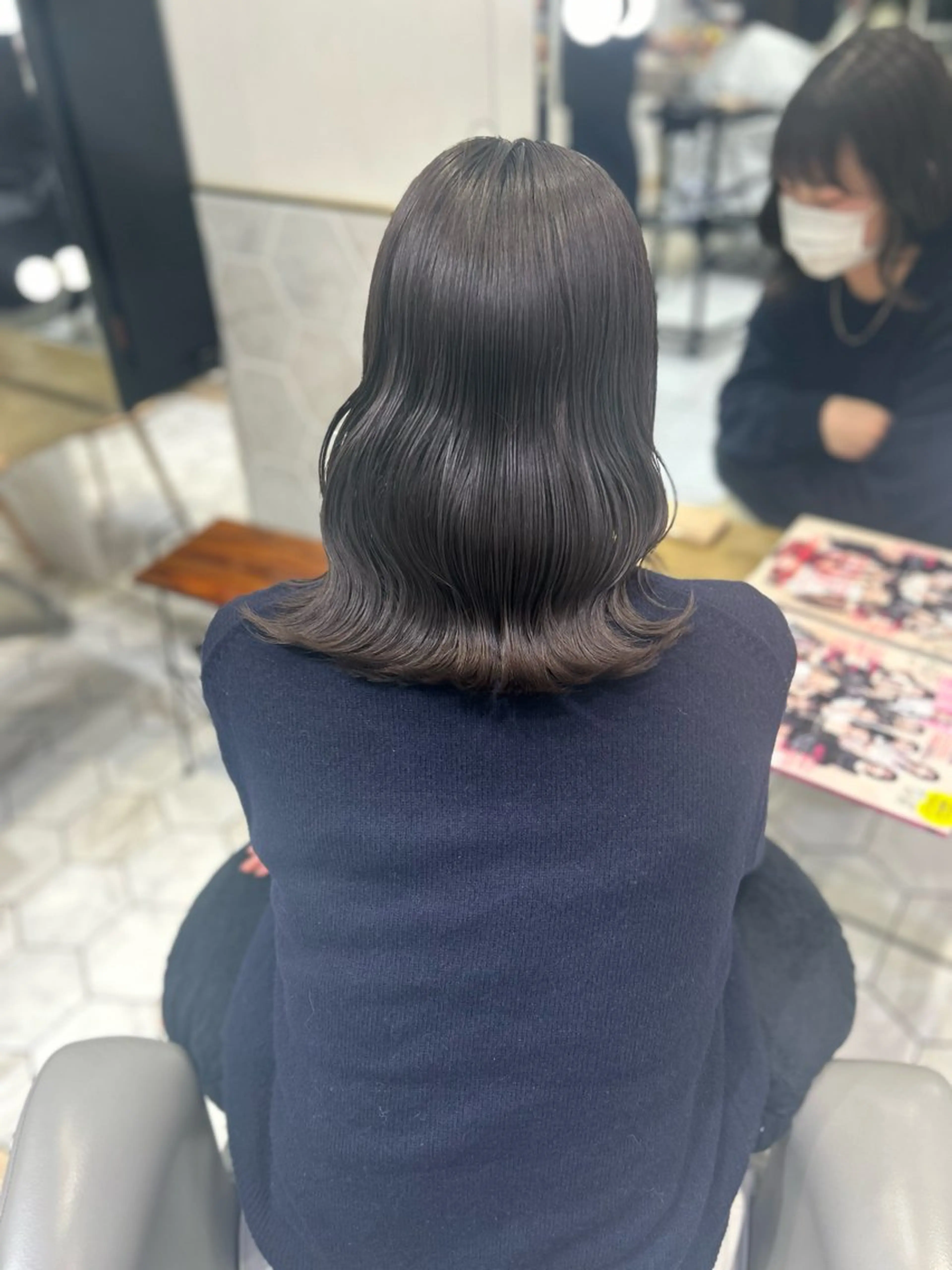 ミディアム カラー ヘアカラー costes 今井芽依のヘアスタイル