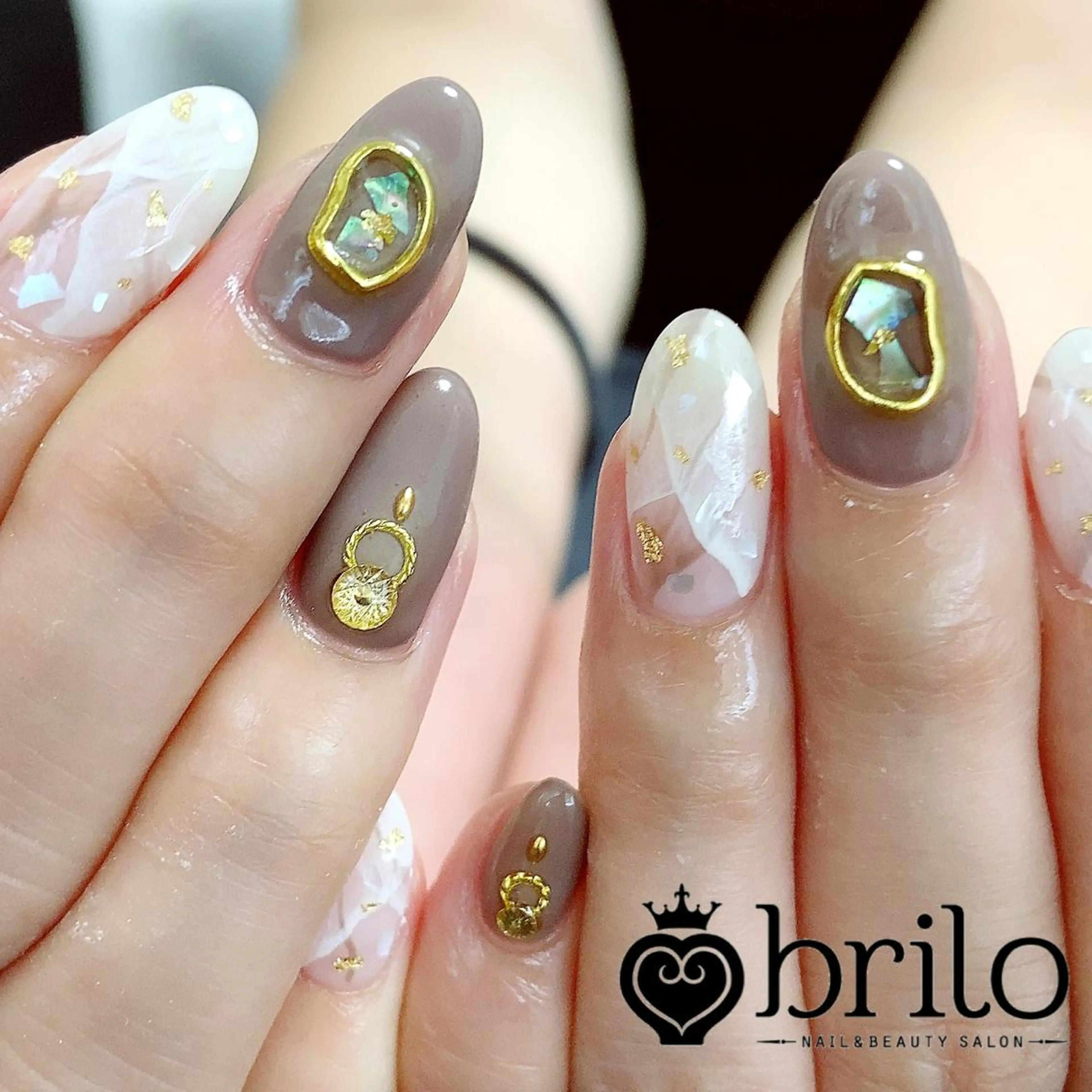 ネイル 大理石ネイル(マーブル) brilo erikaのネイルデザイン