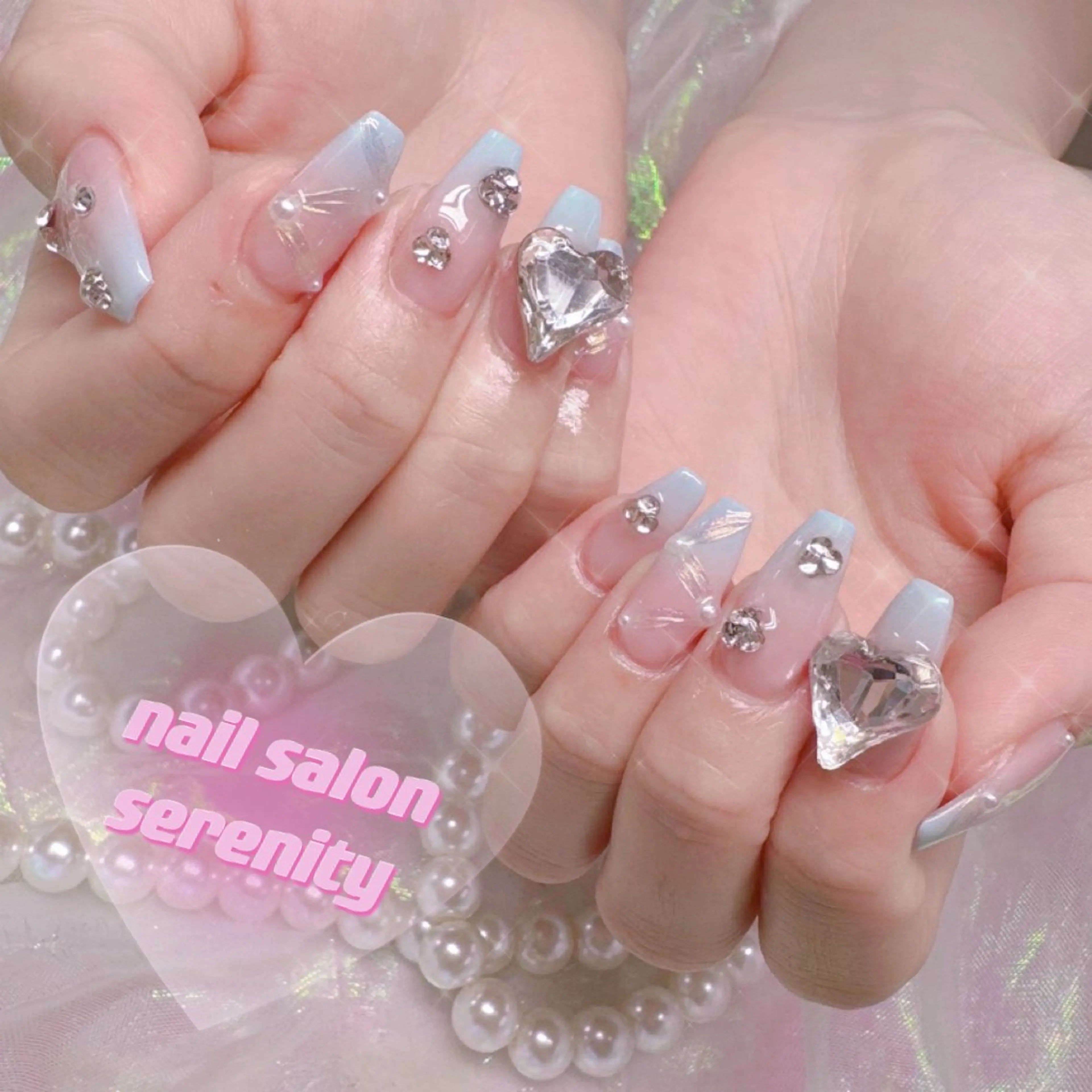 ネイル ハンドネイル ハンドケア ✨Serenity ワンホンネイルのネイルデザイン
