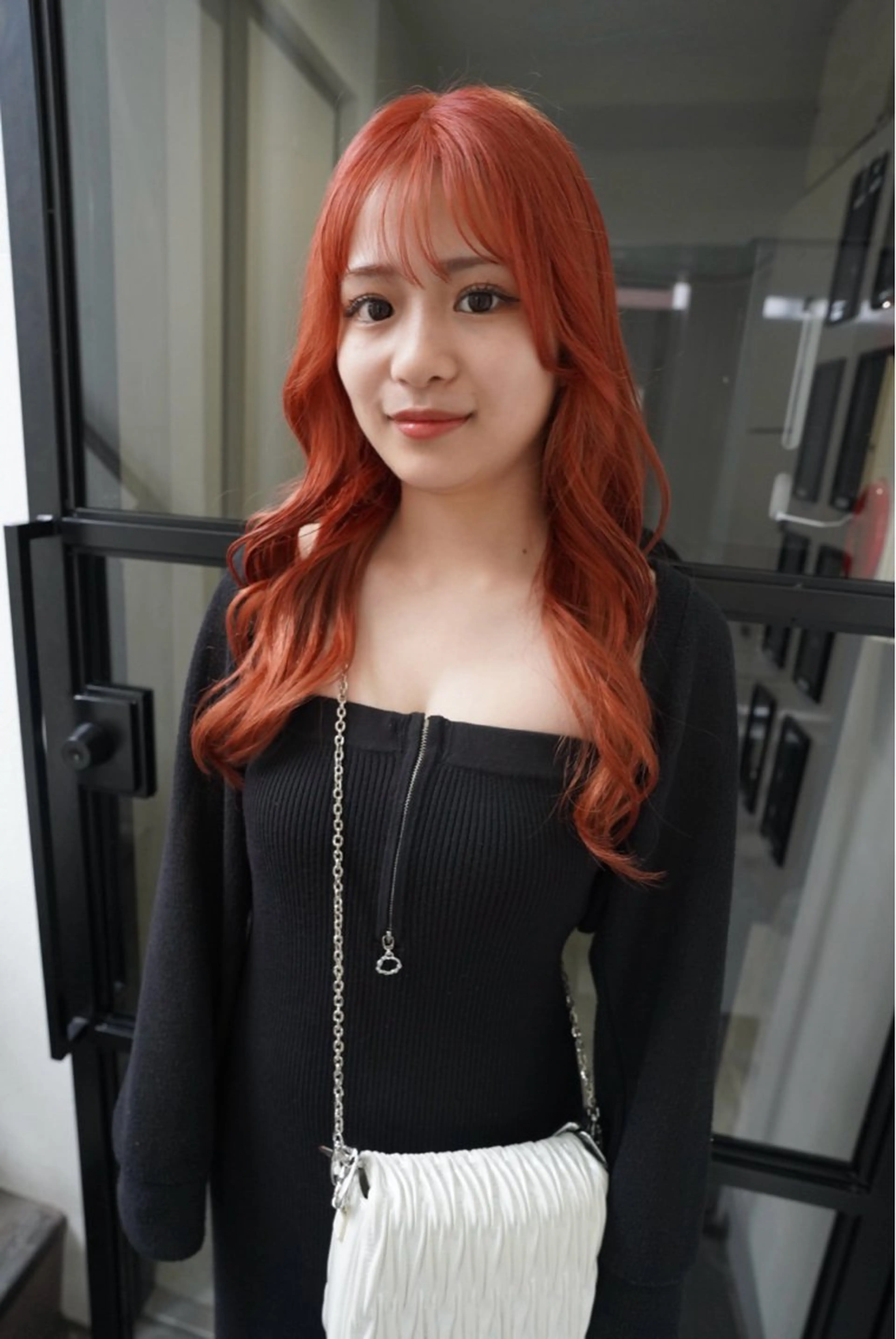 ロング カラー ヘアカラー 堀 愛深のヘアスタイル