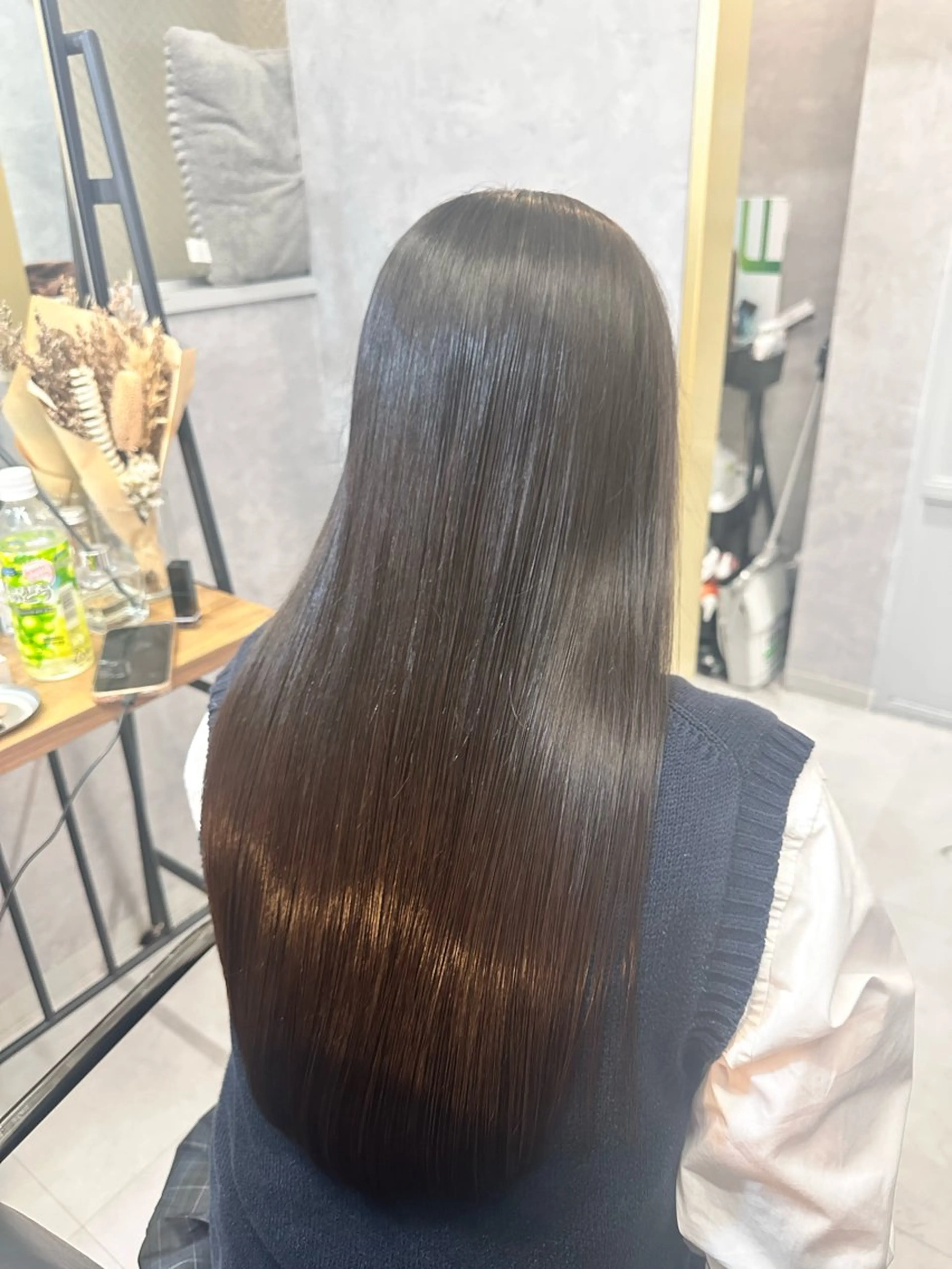 ロング カット ヘアカラー トリートメント number天王寺 kyoseiのヘアスタイル