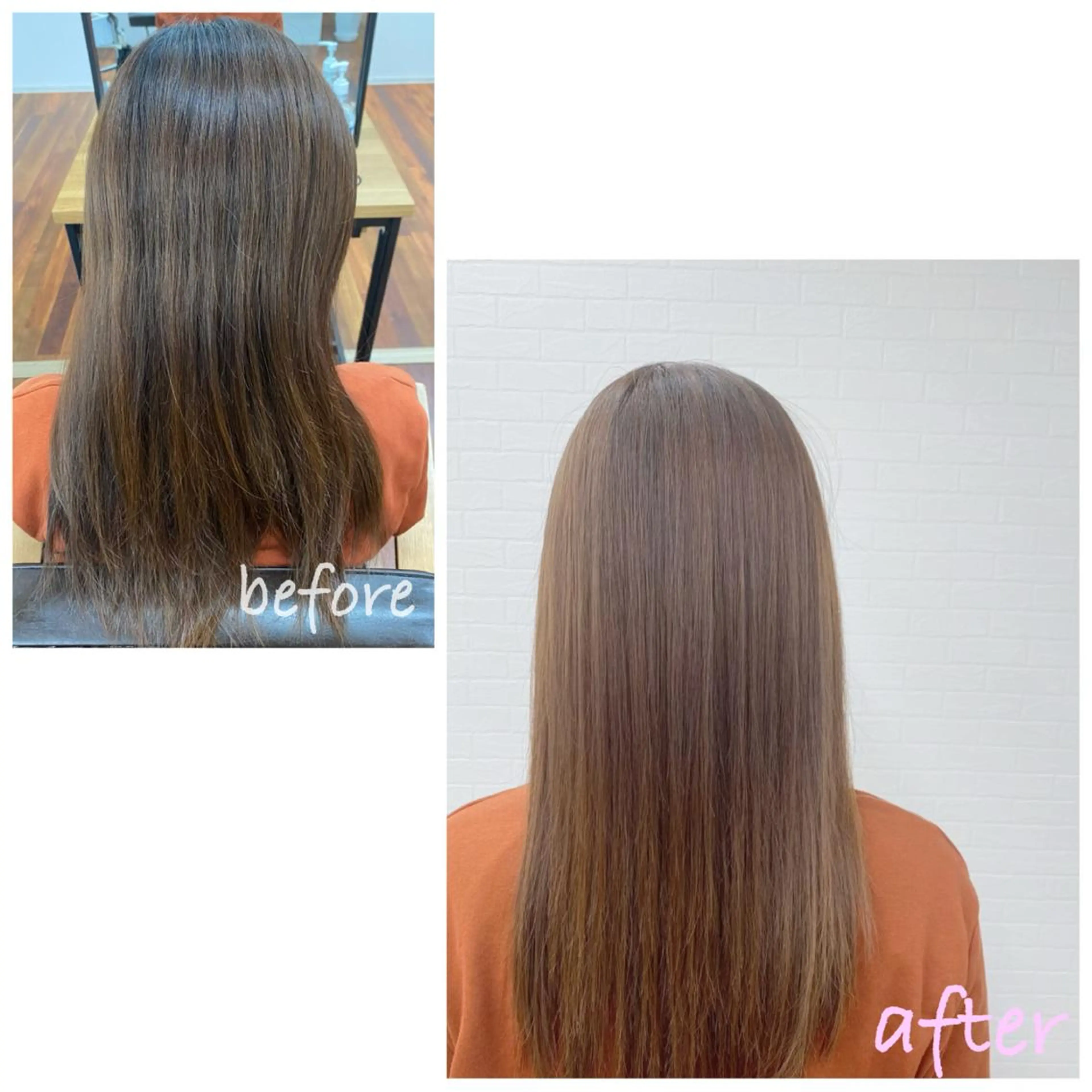 セミロング パーマ トリートメント 酸性ストレート ストレートパーマ GRANLUSSO 〜グランルッソ駅前店所属・木口 嘉美のヘアスタイル