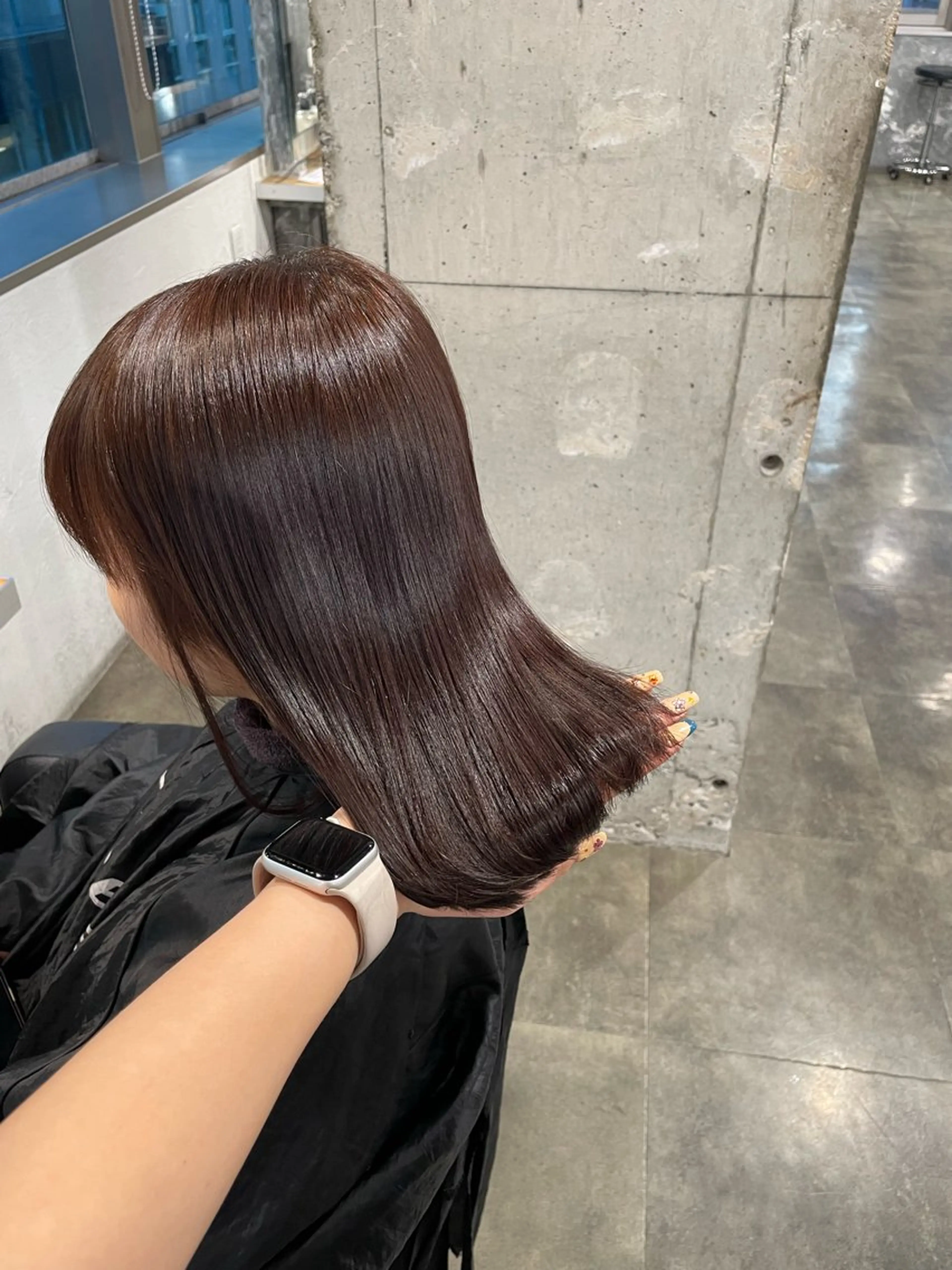 ミディアム カラー カット ヘアカラー トリートメント ヘッドスパ ヘアセット ハイトーン 横浜💞ミオのヘアスタイル