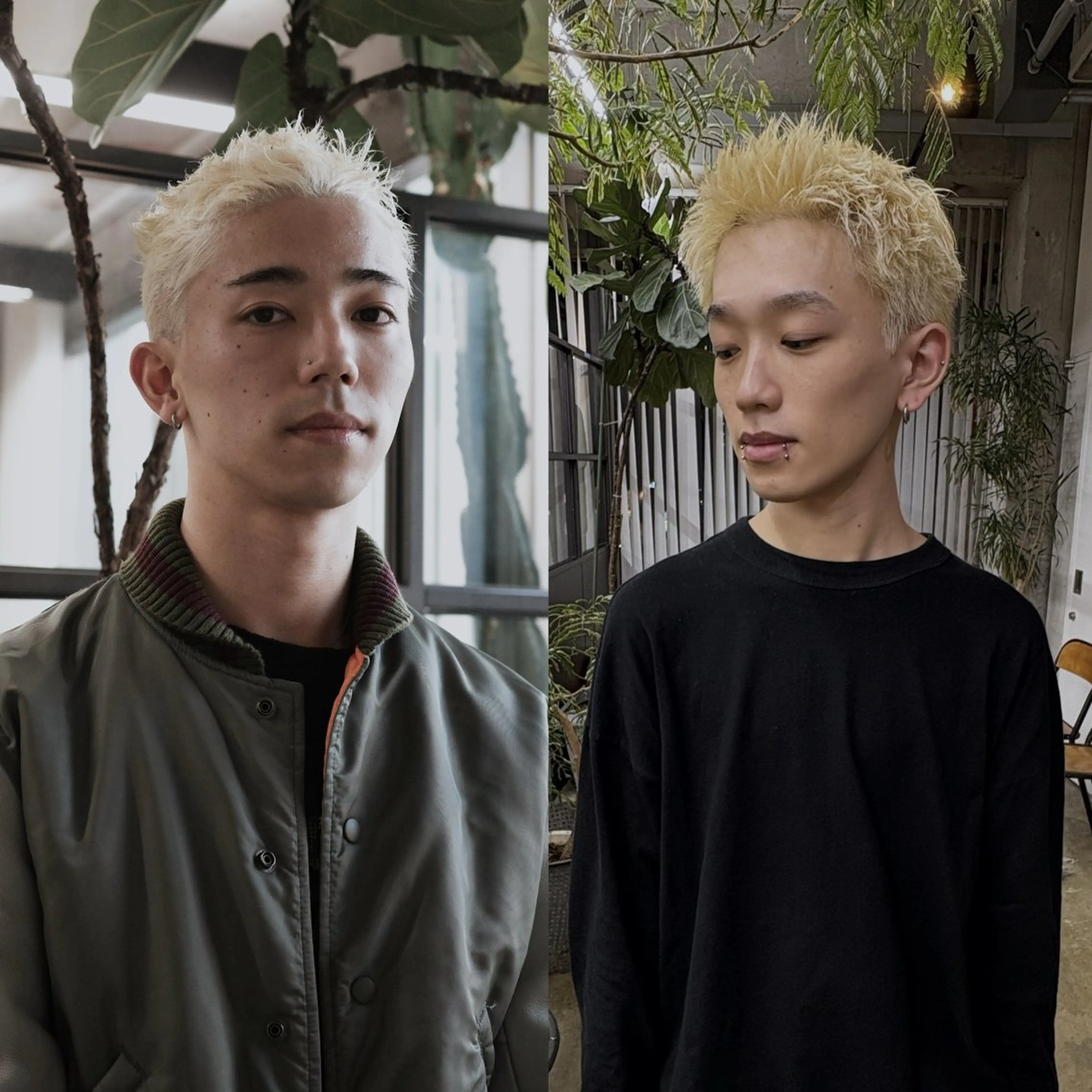 🍁10月限定🍁【メンズカット+ブリーチ+カラー】［メンズハイトーン/グレージュ/ブロンド］の写真