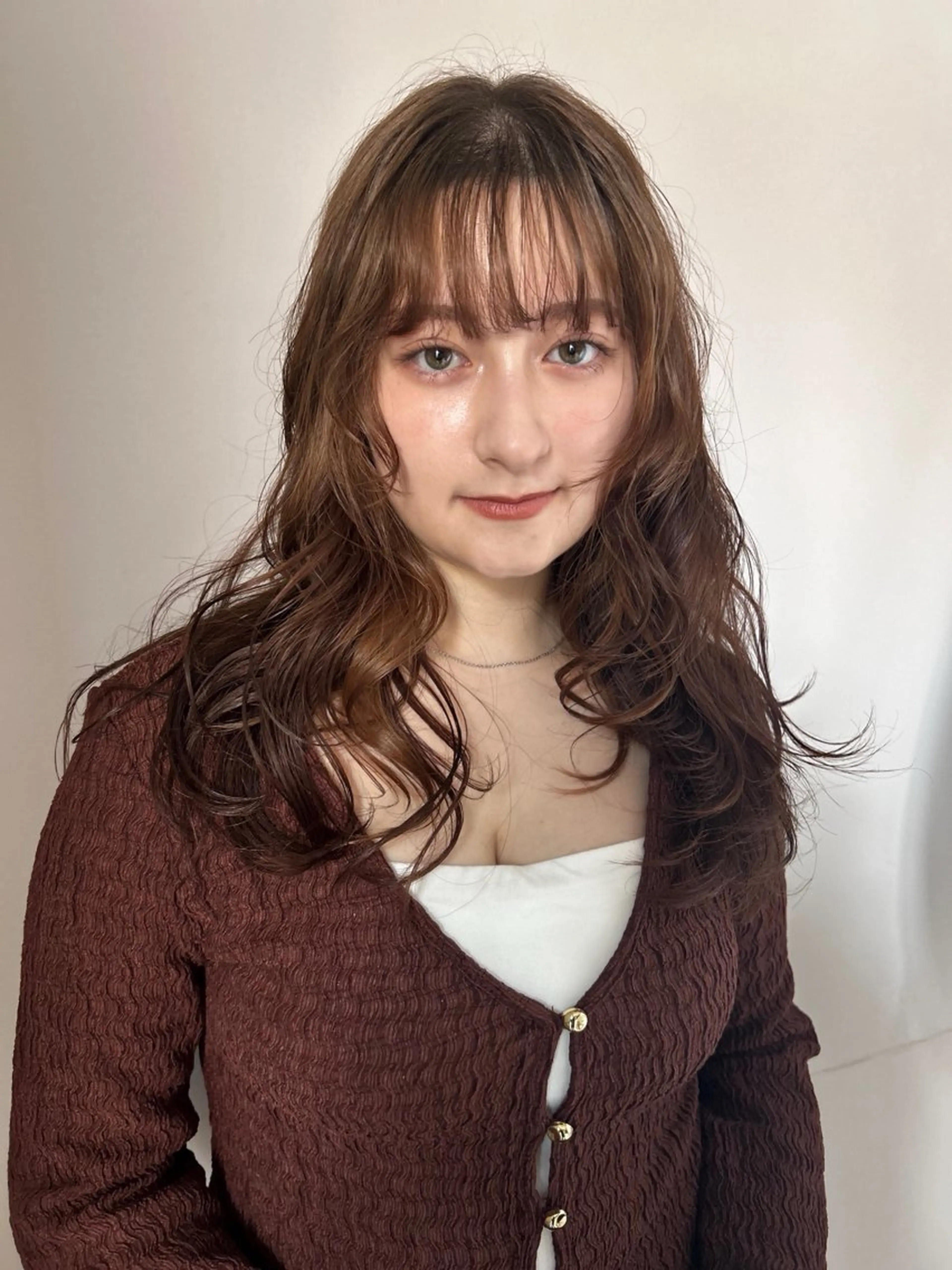 セミロング カラー ベージュカラー 透明感カラー MINX The pass所属・透明感ケアカラー/ レイヤー/ryokaのヘアスタイル