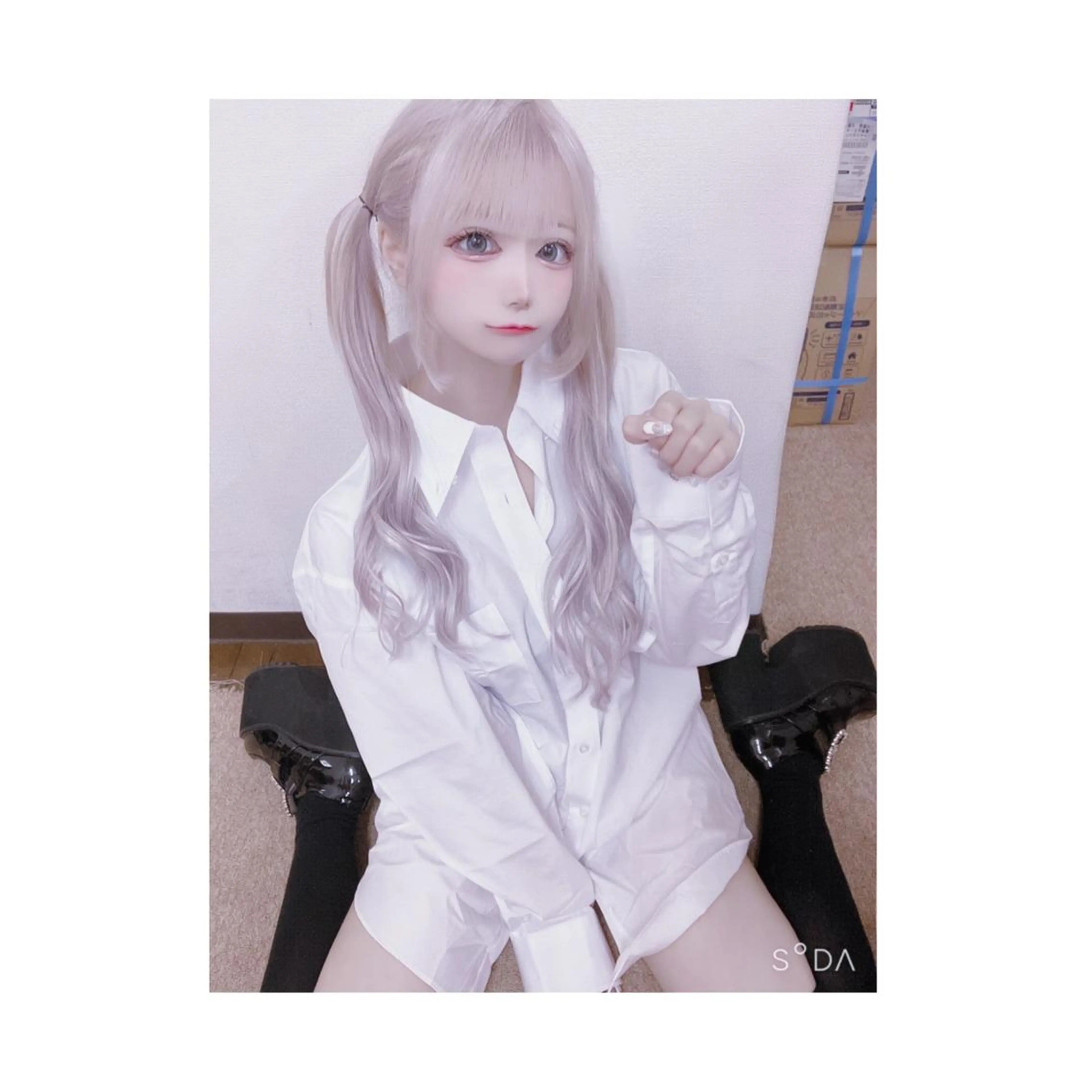 ロング 韓国ヘア×ハイトーン AYA💫のヘアスタイル