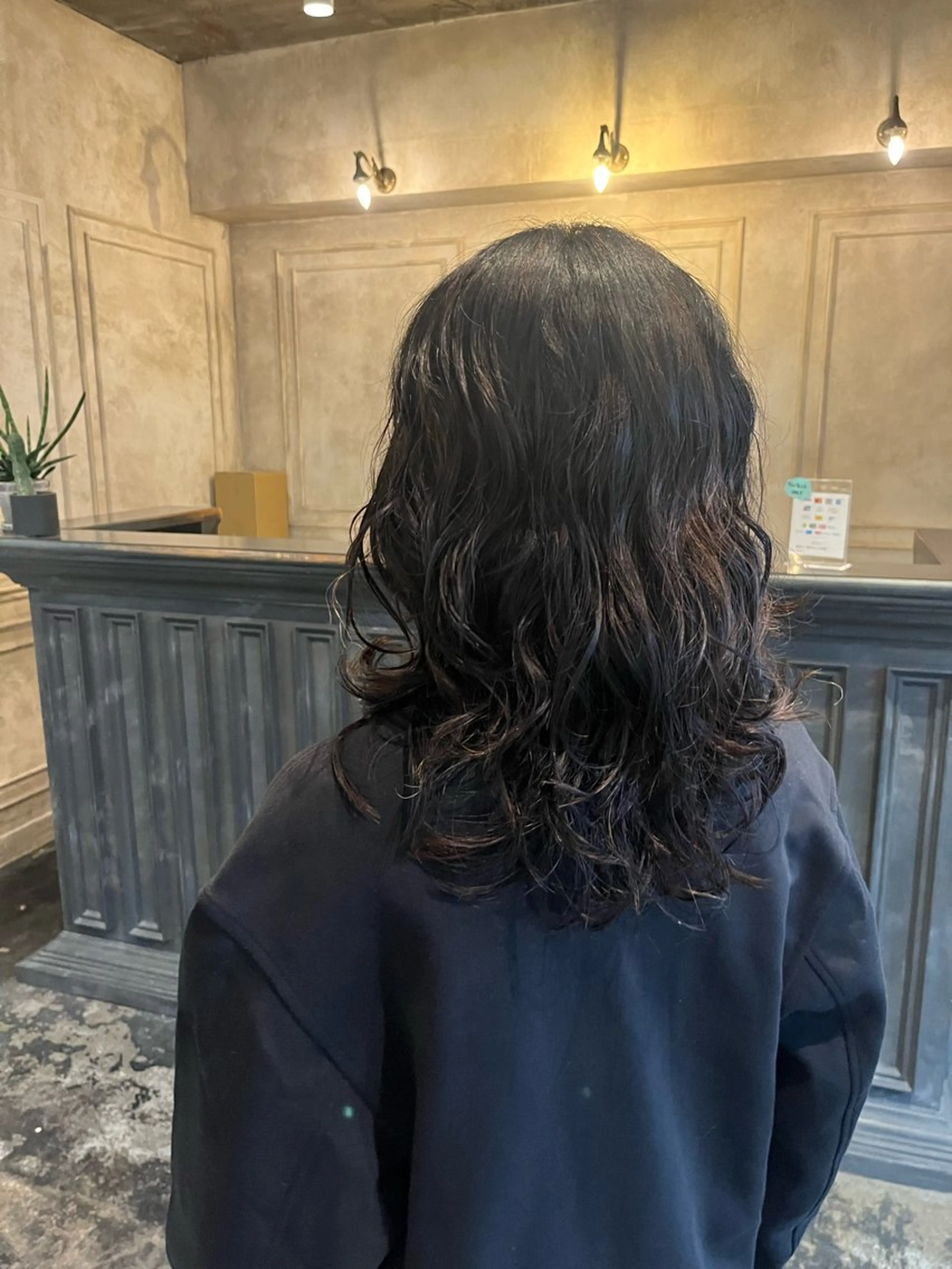 セミロング パーマ カット パーマ スタジオノル パーマ🌀あやなのヘアスタイル