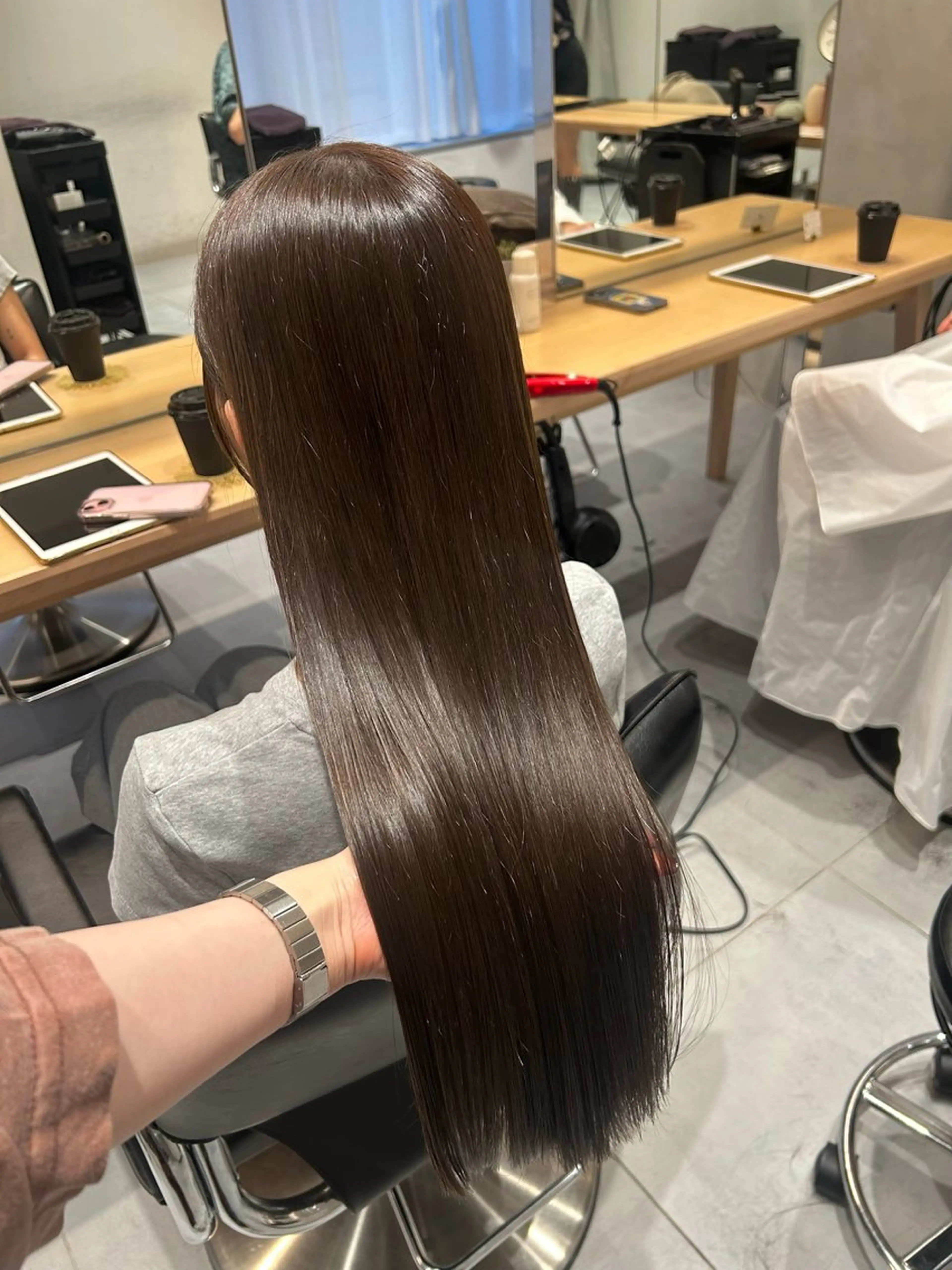 ロング カット ヘアカラー トリートメント 🧚つやさらhair 🧚manakaのヘアスタイル