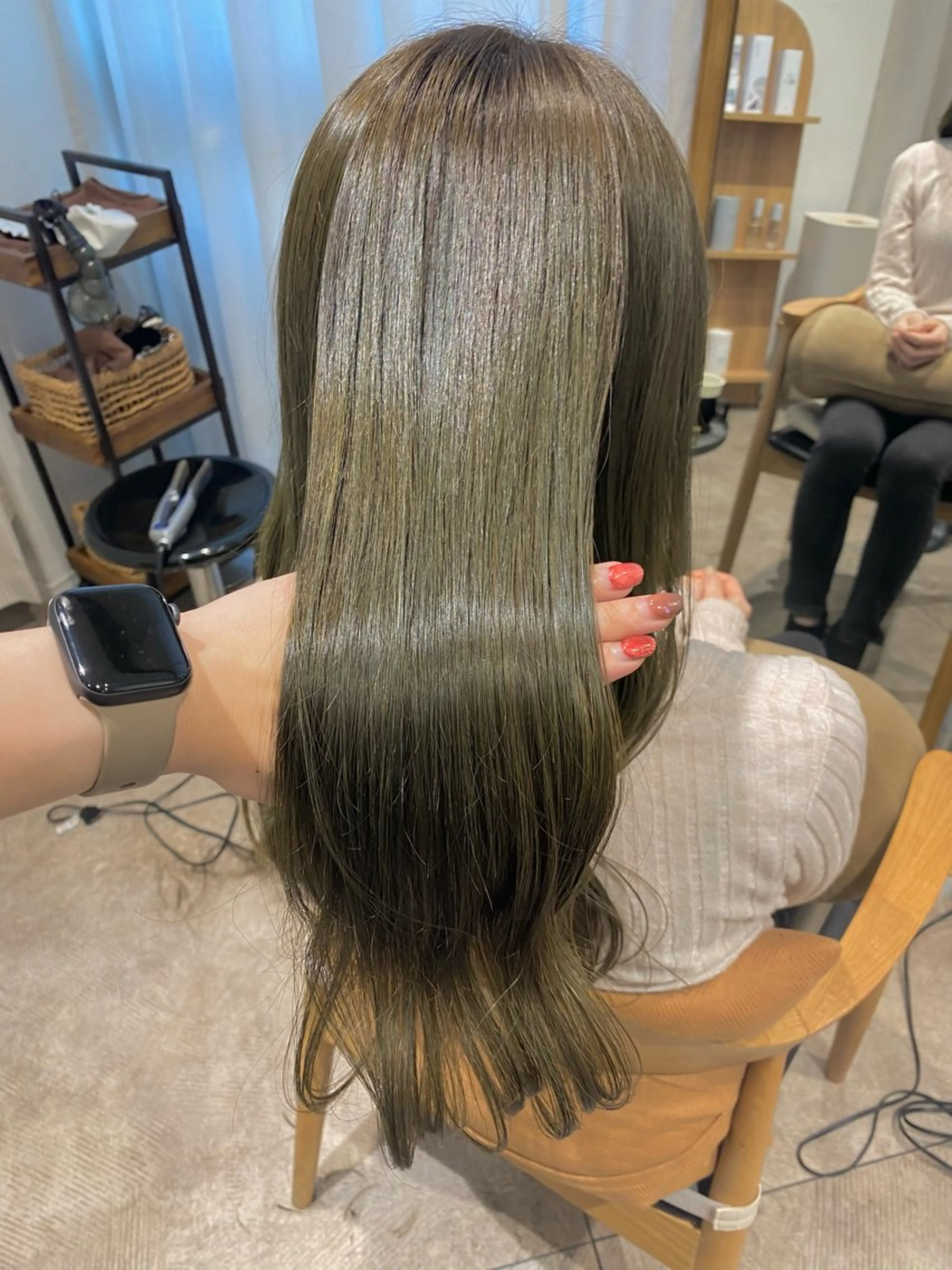 ロング カラー カット ヘアカラー 透明感カラー/韓国 ヘア🩶yuri🩵のヘアスタイル