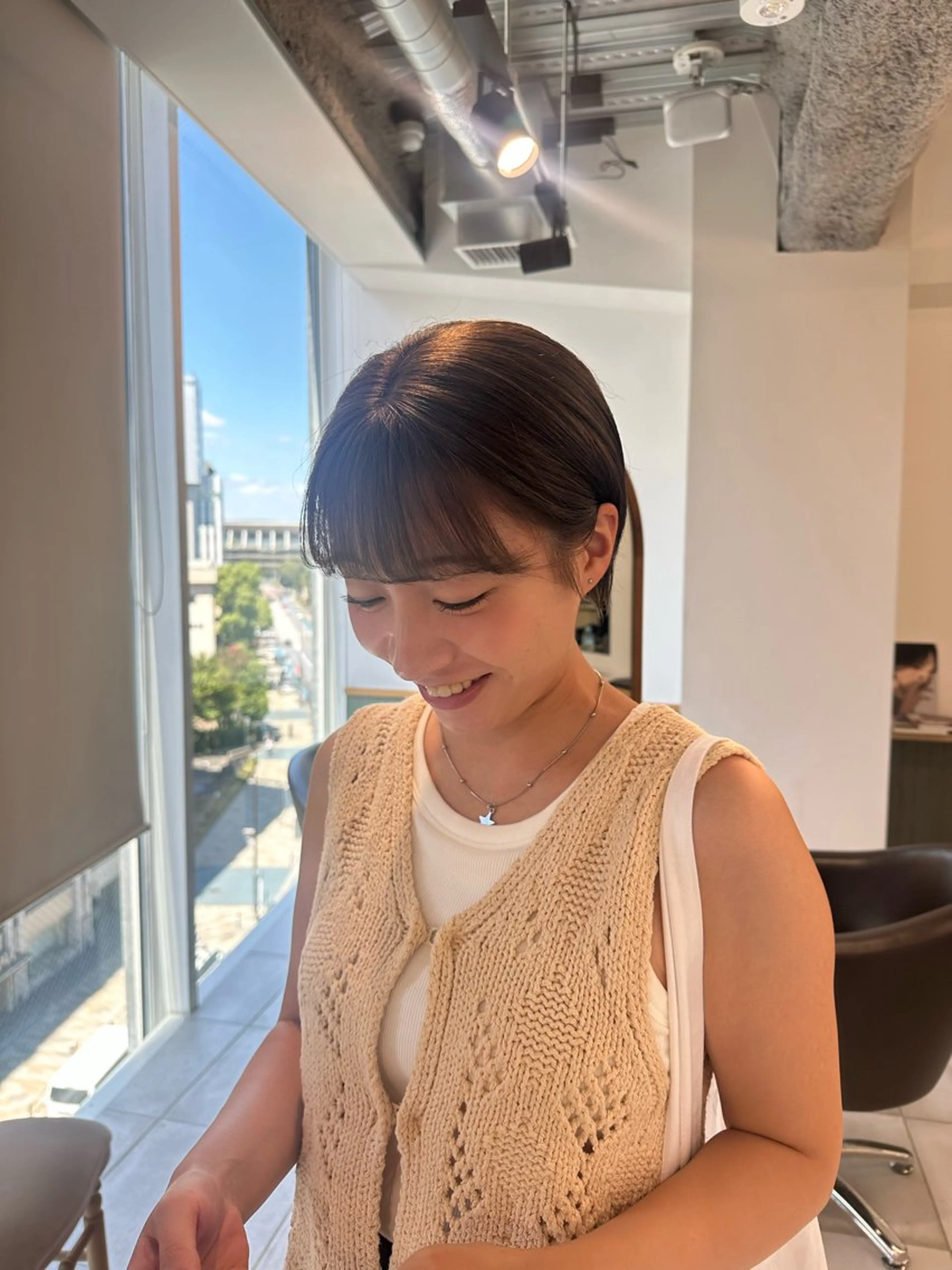 ショート カラー キッズ カット ヘアカラー トリートメント オトナヘア🌿 harukaのヘアスタイル
