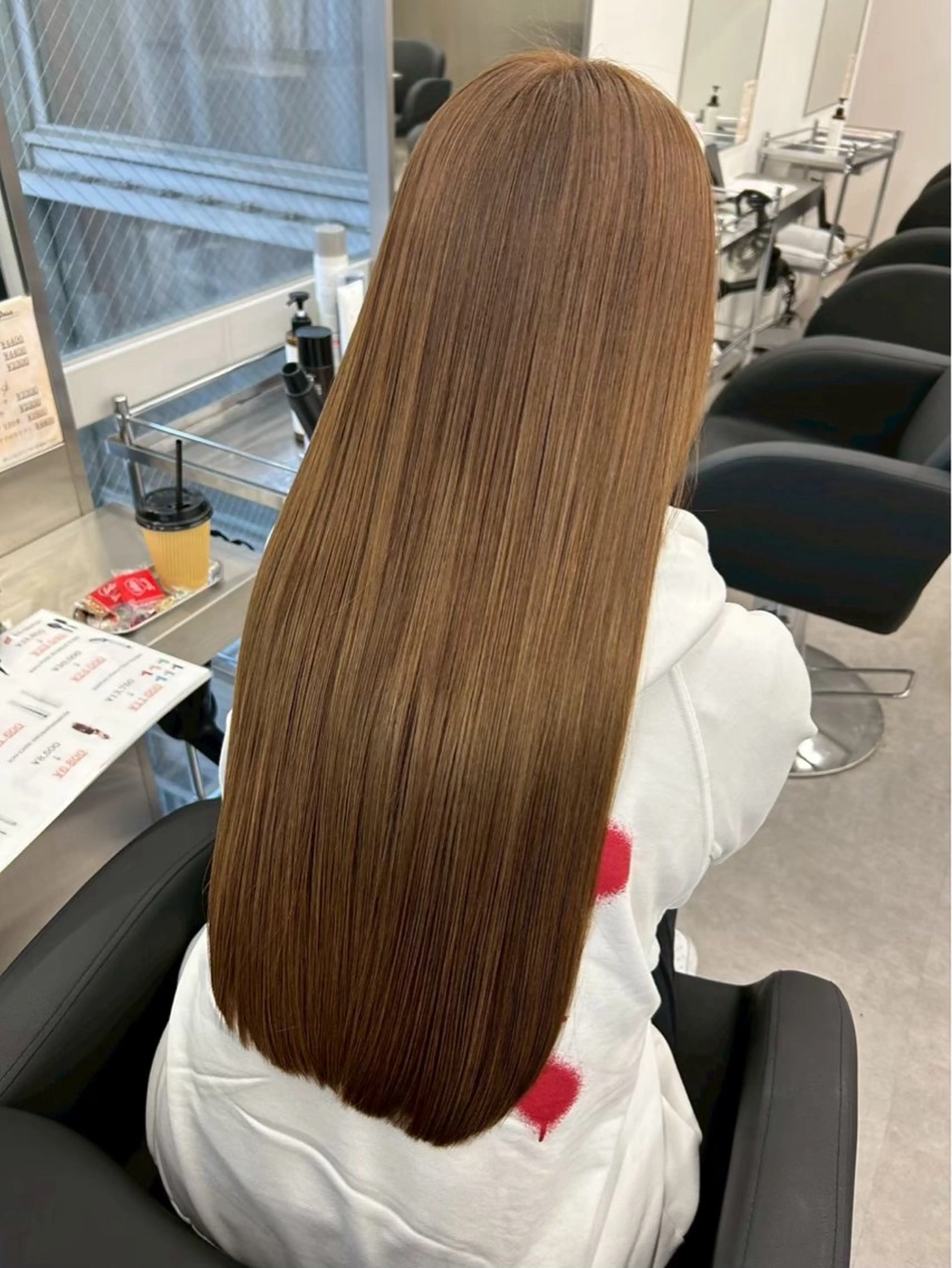 ロング カラー カット ヘアカラー トリートメント 透明感カラーWカラー ユウゴのヘアスタイル