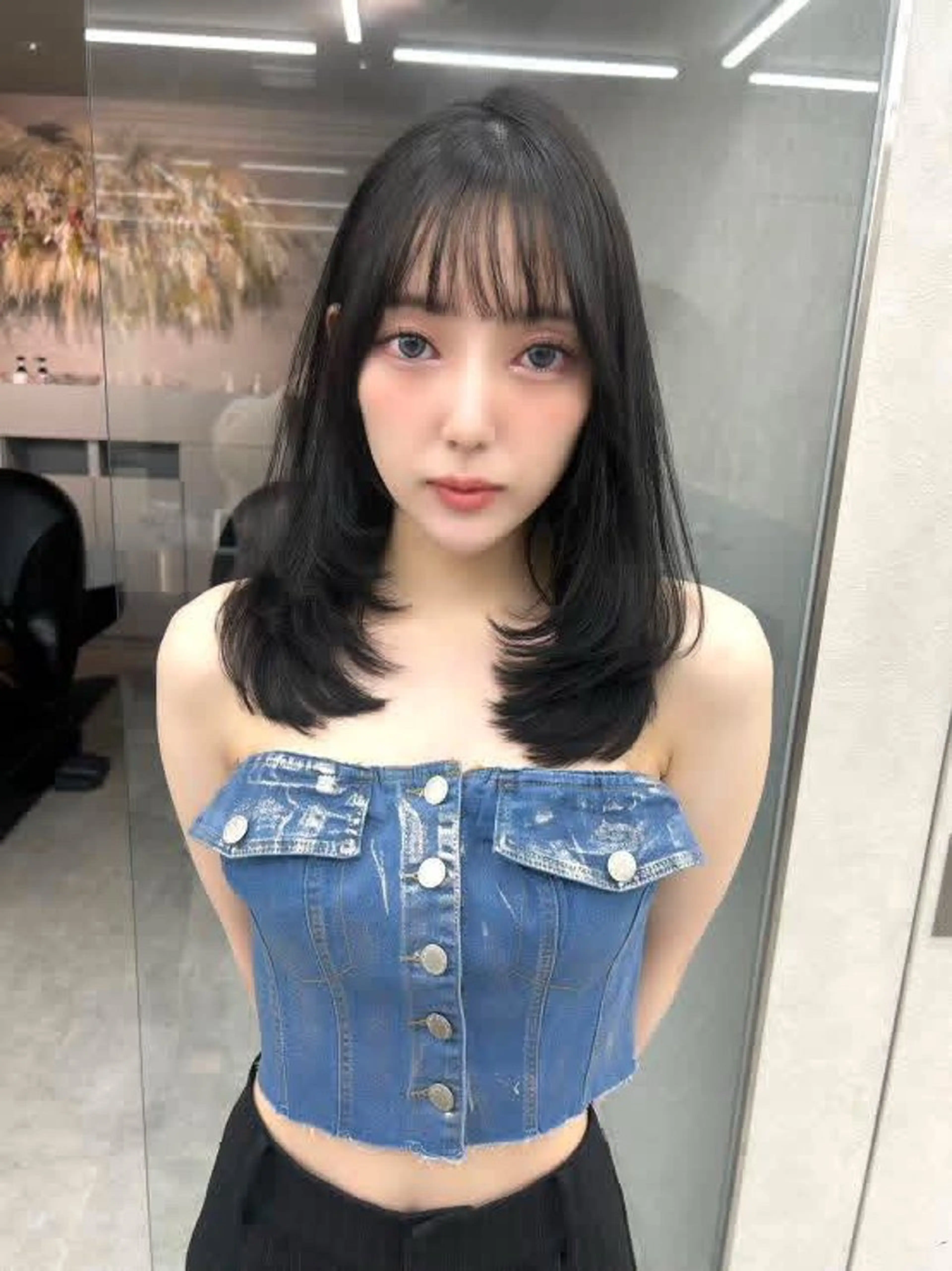 セミロング セミロングレイヤー 韓国風ヘア レイヤーカット 髪質改善×韓国ヘアサロン Role博多【ロール】所属・✨-10歳ヘア を叶える✨山下遥のヘアスタイル