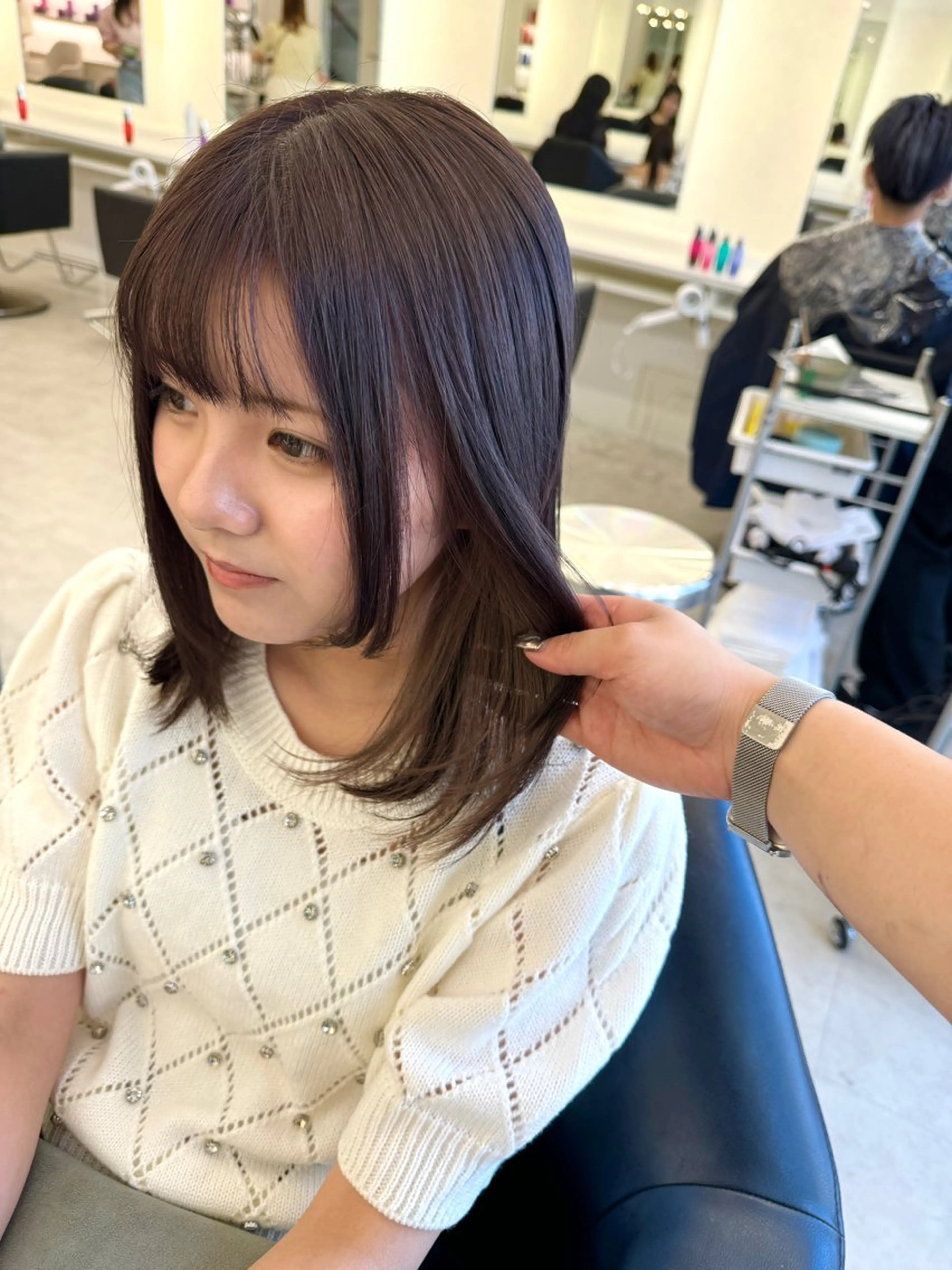 ロング カラー カット ヘアカラー ♡ParveMix 花房 菜乃♡のヘアスタイル