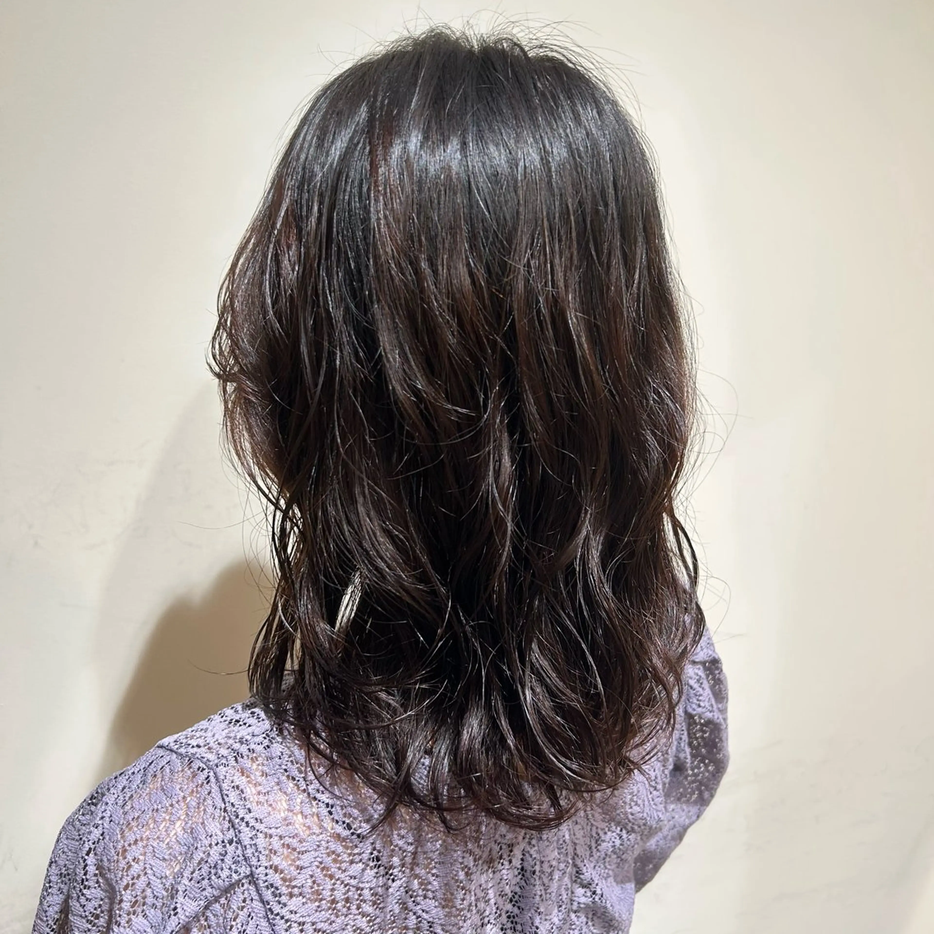 ミディアム パーマ ミディアムパーマ デジタルパーマ 👒oikawa kaede🍃のヘアスタイル