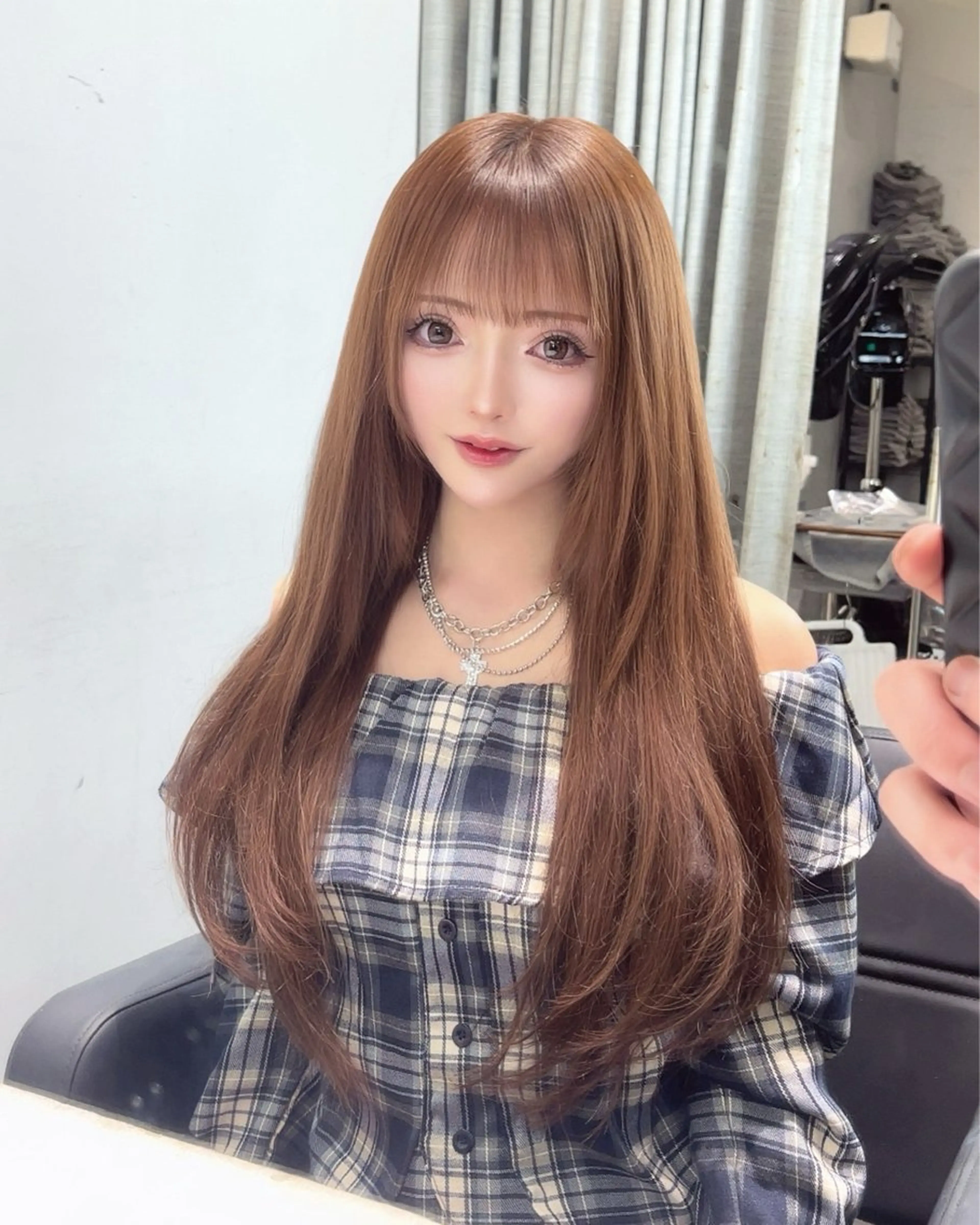 ロング シールエクステ エクステ 外国人風カラー 髪質改善 韓国風ヘア エクステ elyts-omotesando-所属・【elyts】 𝑲𝑶𝑼𝑲𝑰のヘアスタイル