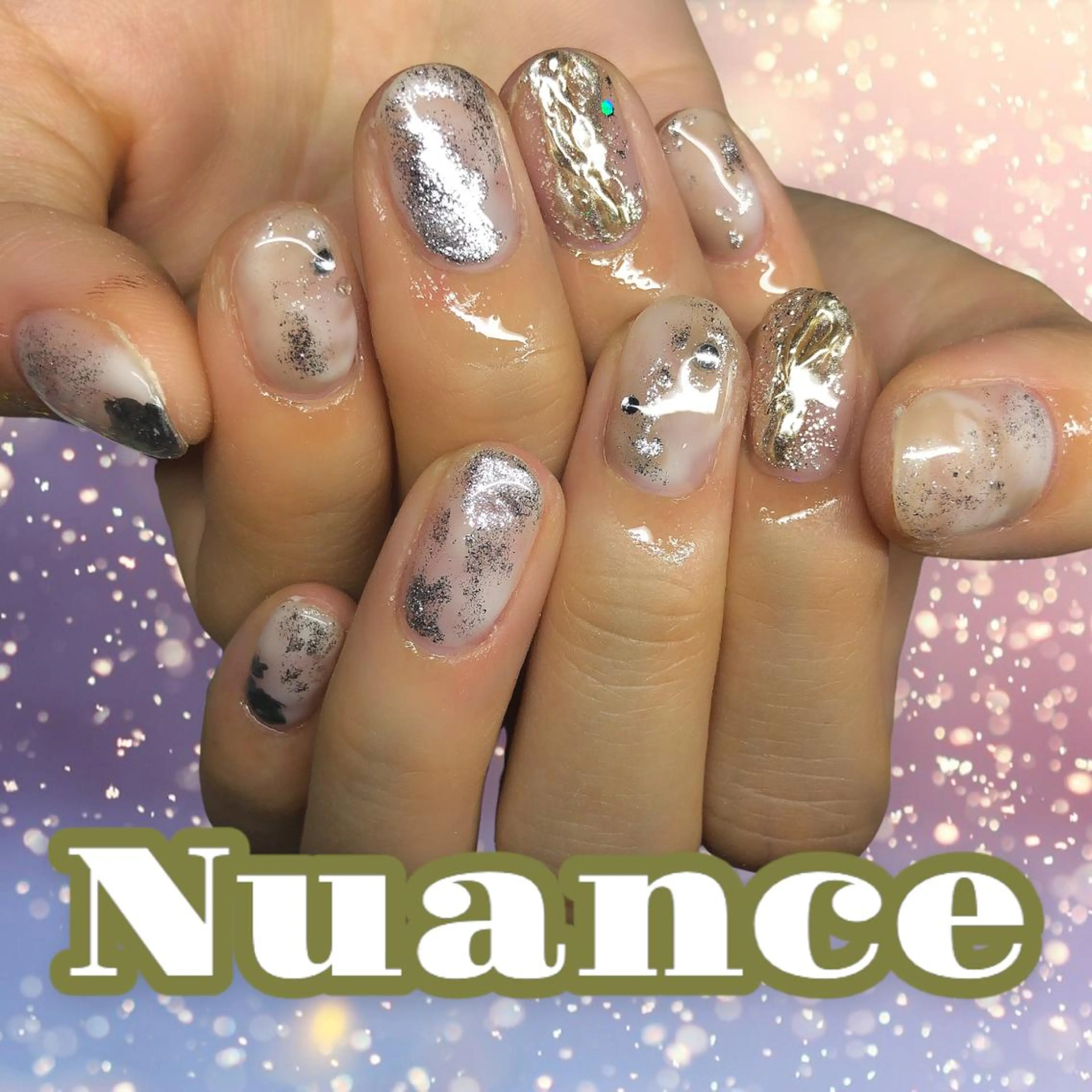 ネイル ニュアンスネイル ハンドネイル 【Yappy🌈】 💖P-tanaのネイルデザイン