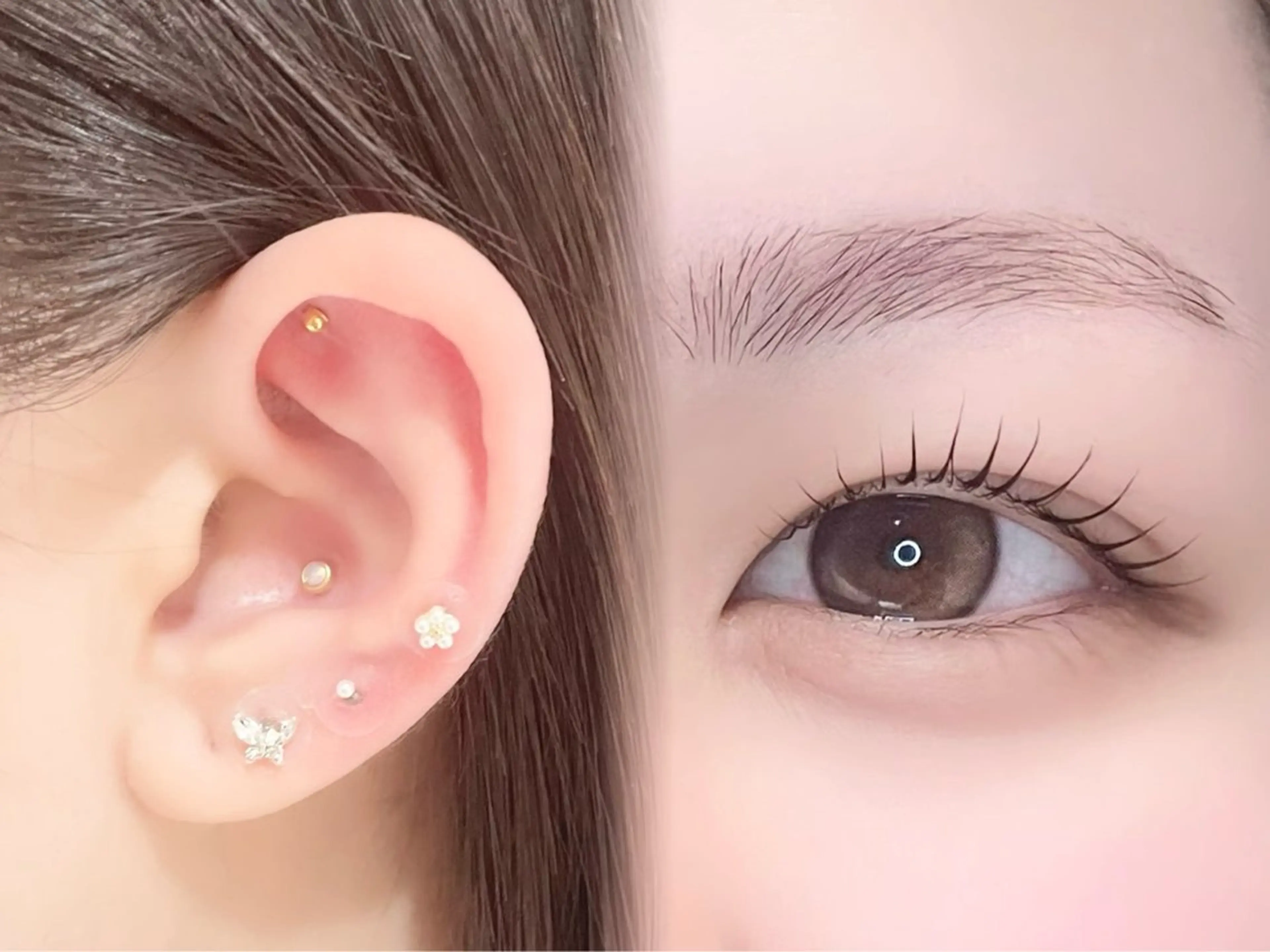 🫧🕯️耳つぼジュエリー💎💫+似合わせまつげパーマ🧴🫧お悩み、目元に合わせてデザイン選定させていただきます❕の写真